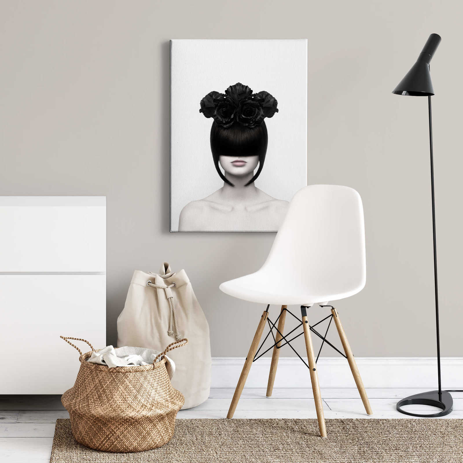             Canvas black and white portrait of a woman by Nemcekova
        