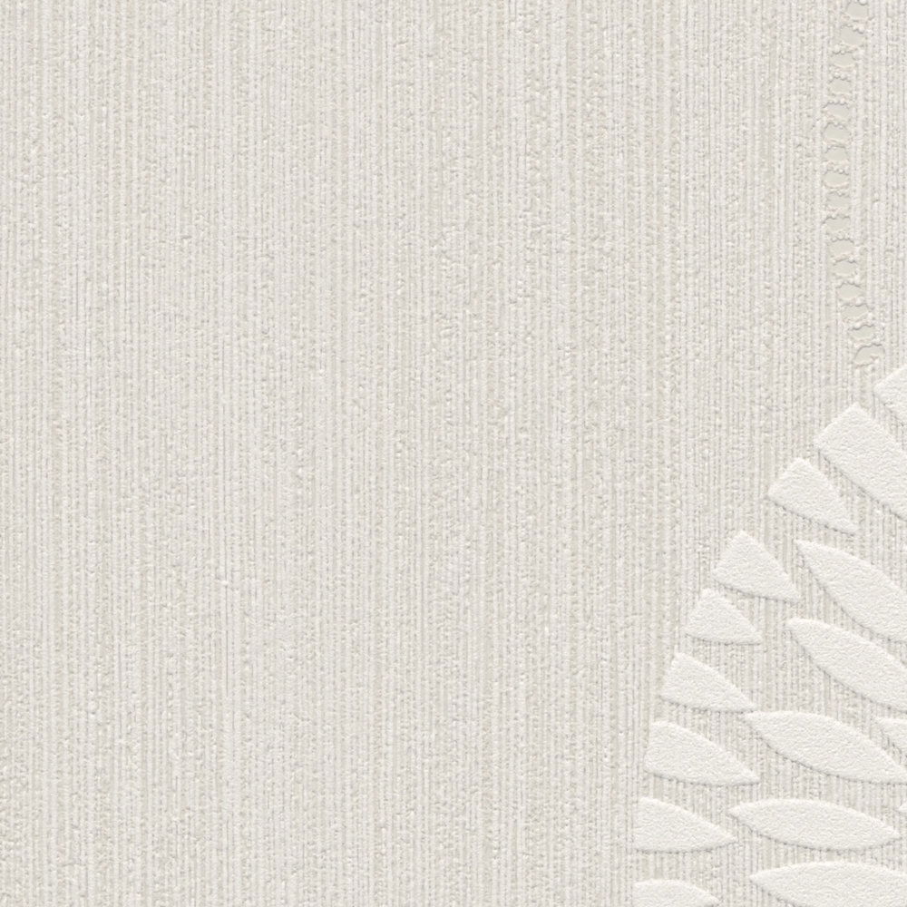             Vliesbehang abstract bloemendesign - beige, metallic
        