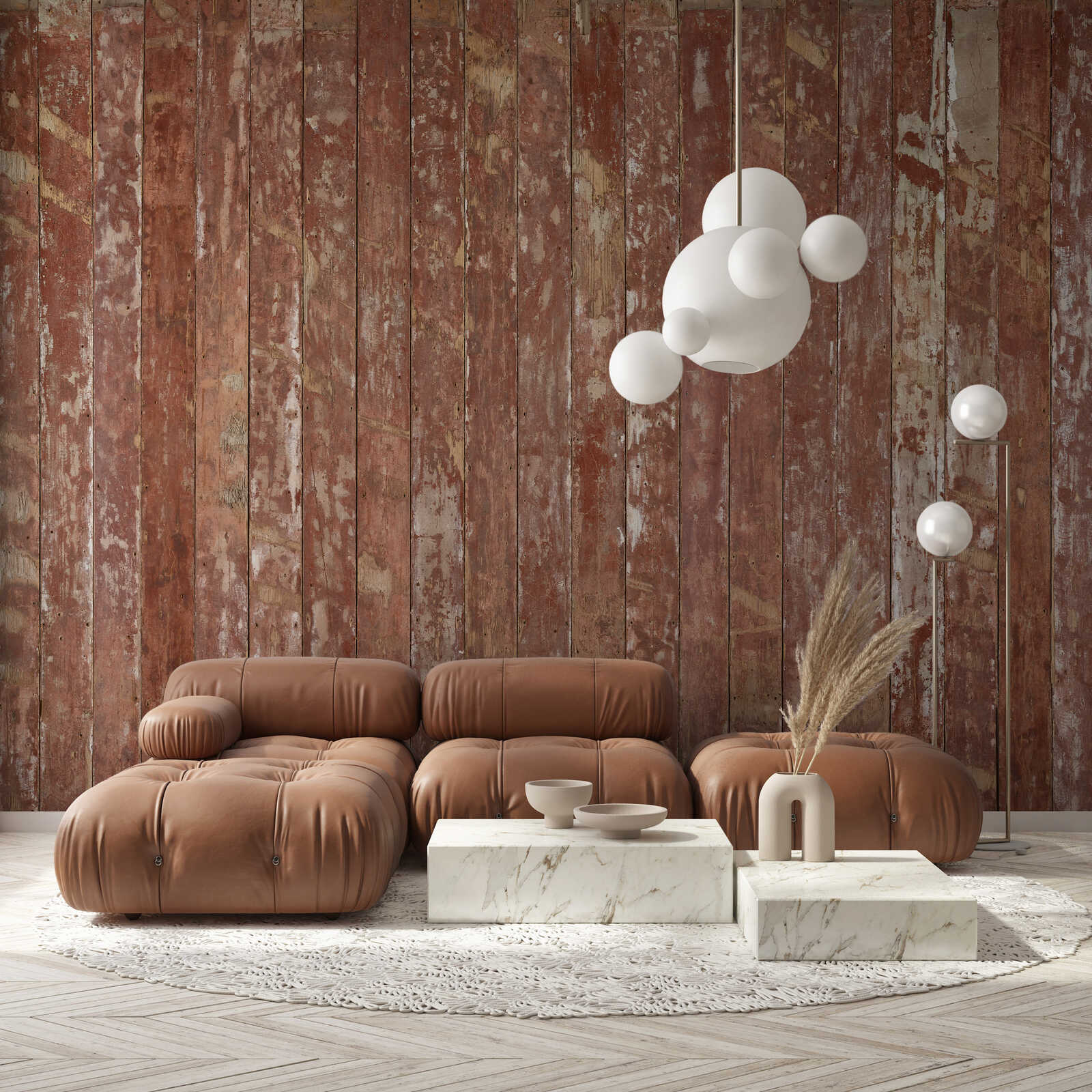 Sofa, Sofa-Sektion, Leder, Braun, Wohnzimmer