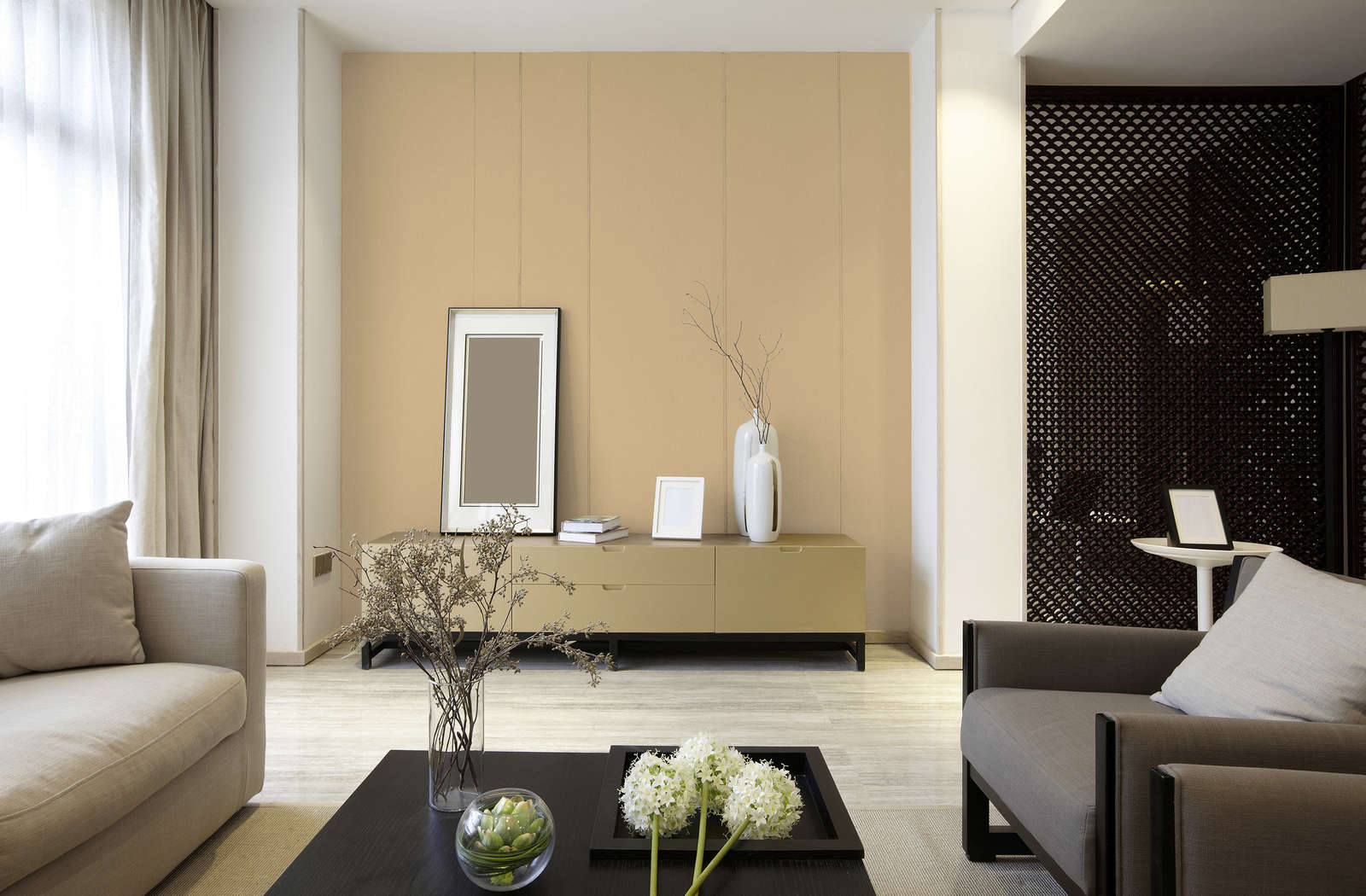             Premium Wandfarbe warmes Hellbeige »Beige Orange/Sassy Saffron« NW810 – 1 Liter
        