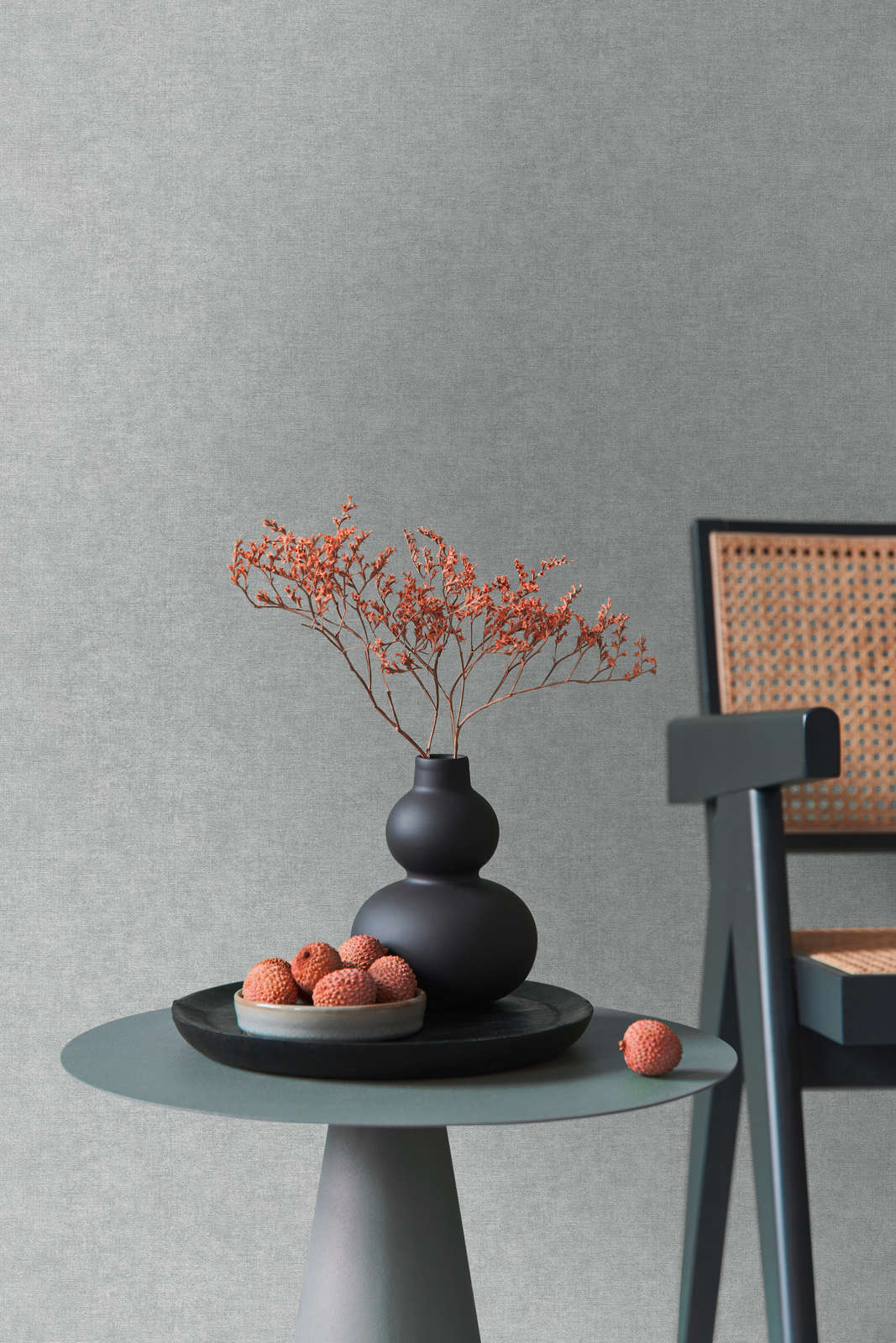 Vase, Blumenarrangement, Schwarz, Tisch, Dekoration