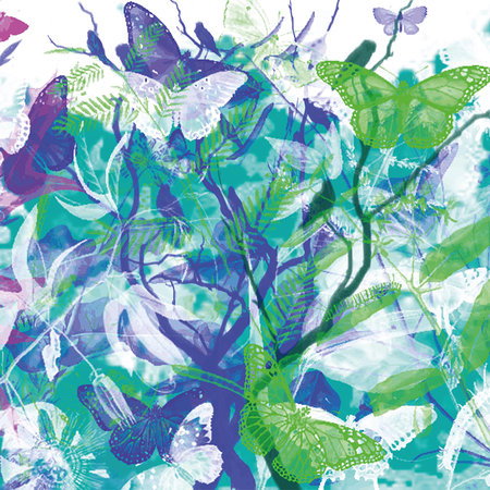 Schmetterling, Muster, Blumen, Farben, Dekoration