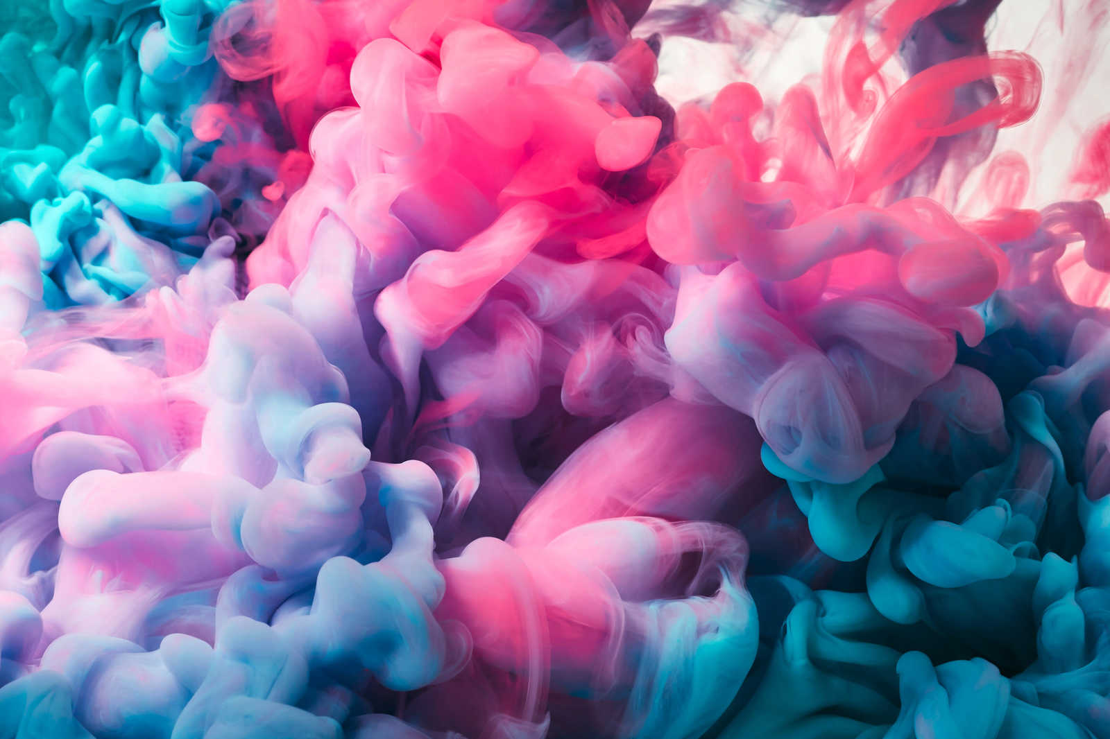 Farbiger Rauch Leinwand |Rosa, Blau, Weiß – 0,90 m x 0,60 m