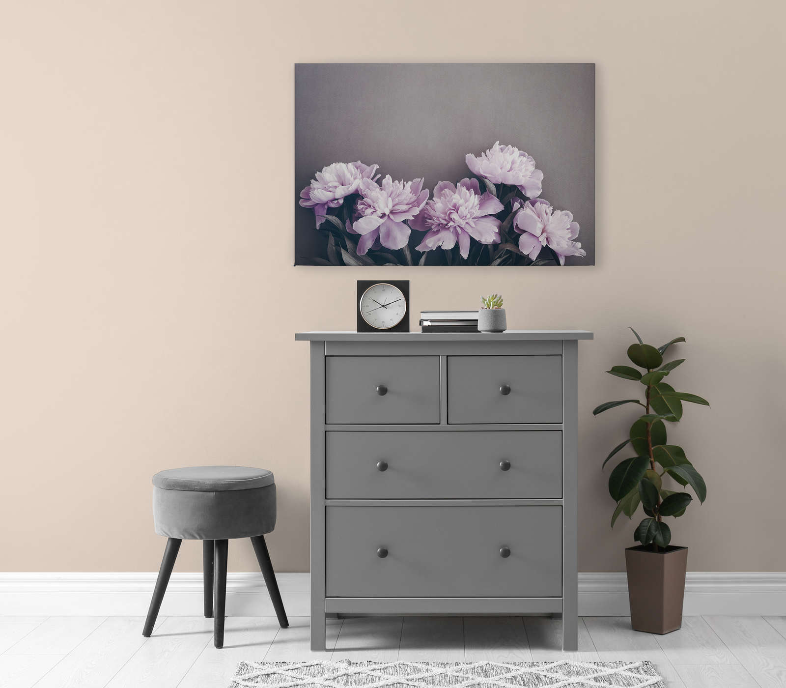             Canvas painting Peonies Floral Pattern - 0,90 m x 0,60 m
        