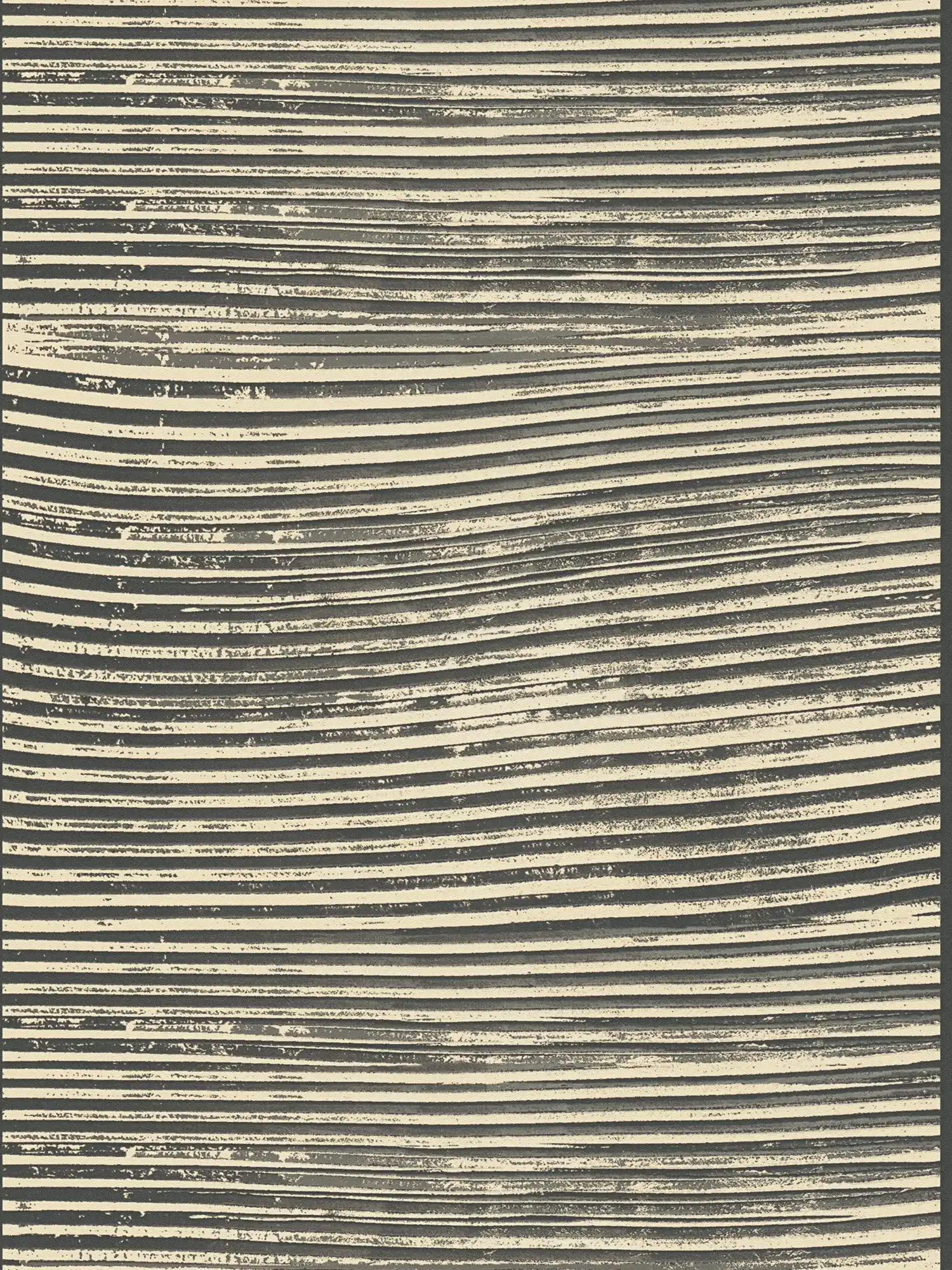         Vliesbehang met licht gestructureerde spatellook - zwart, beige
    