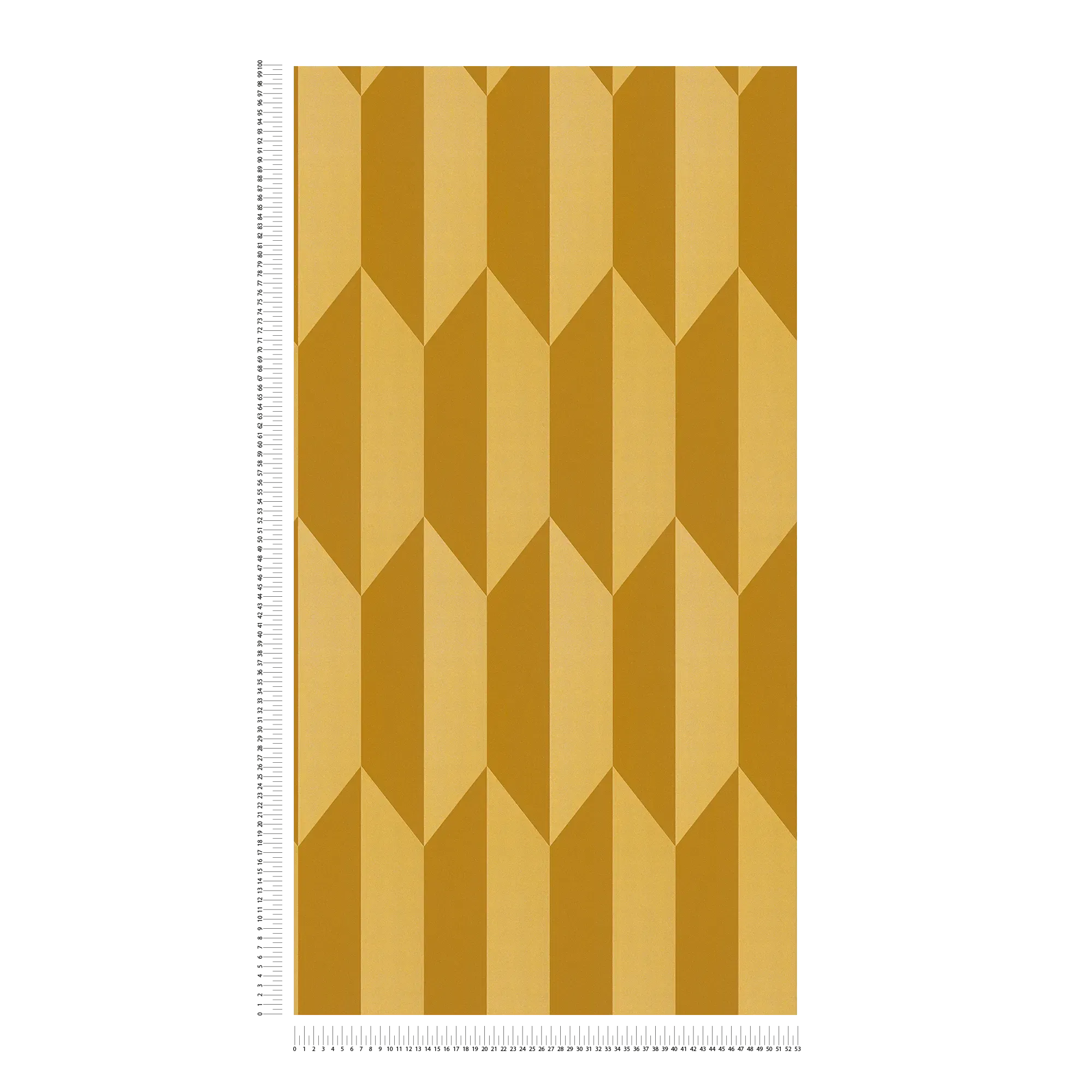             COSMOLiving - Vliestapete mit glänzendem Retro-Muster in kräftigen Farben – Gold, Metallic, Gelb
        