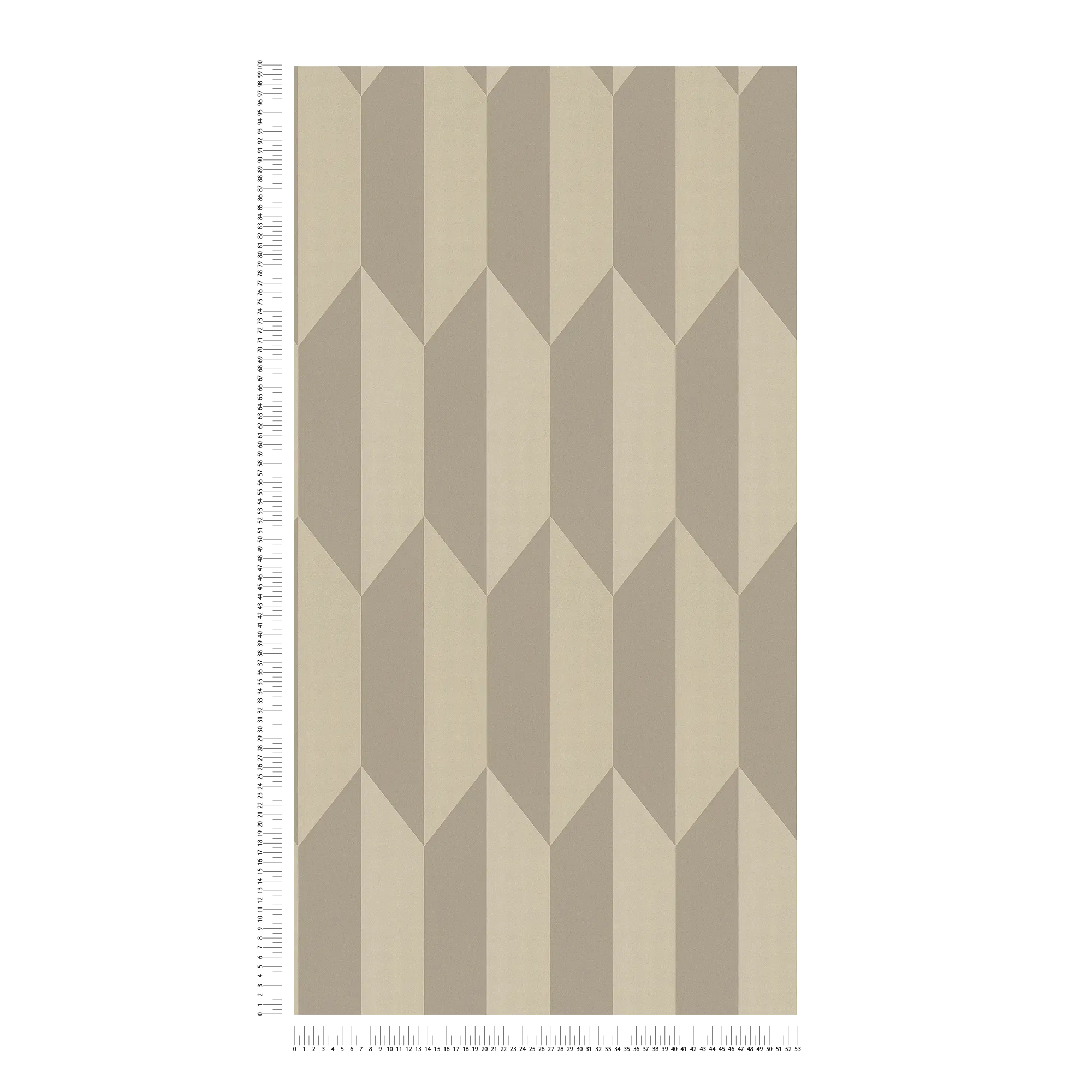             COSMOLiving - Tapete Schimmerndes geometrisches Muster in Naturfarben – Silber, Metallic, Braun
        