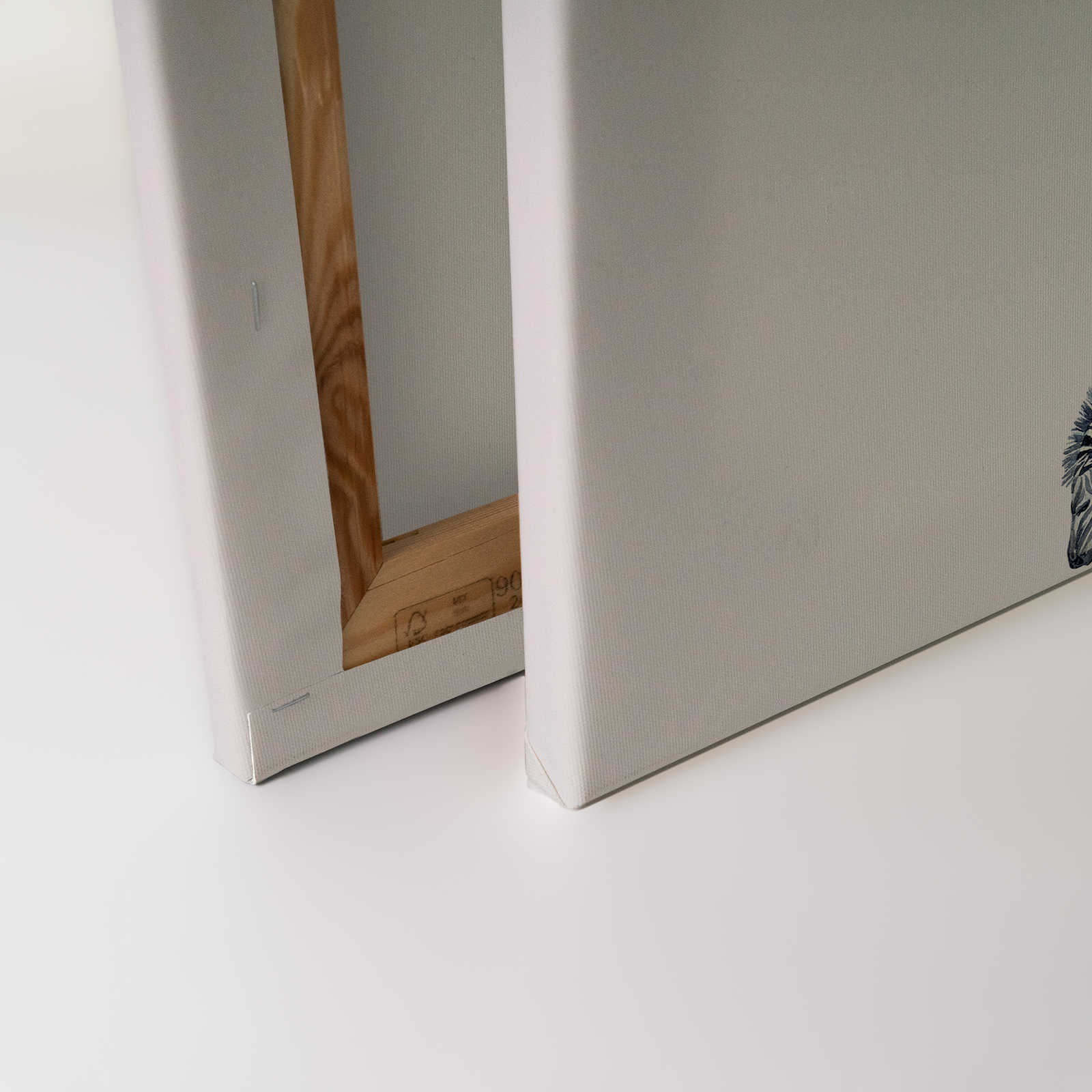             Leinwand Savanne mit Giraffe und Zebra – 90 cm x 60 cm
        
