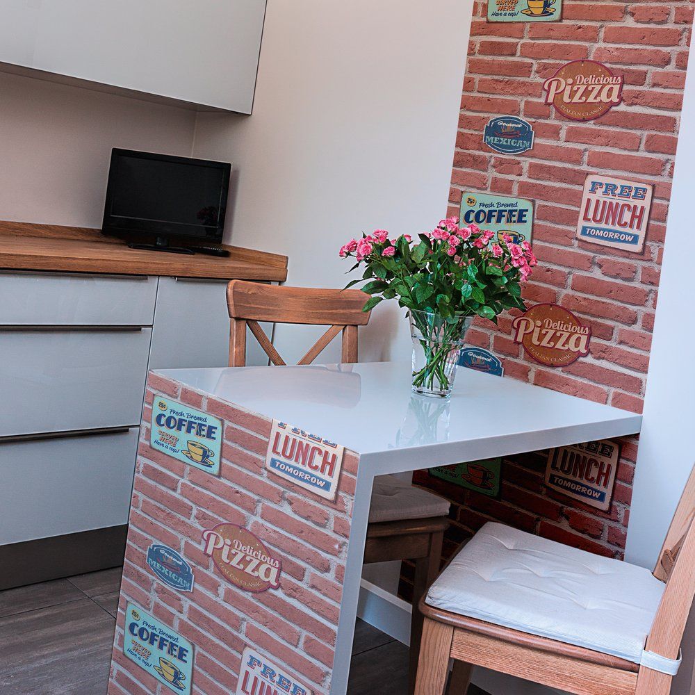 Student Kitchen Self Adhesive Wallpaper-AS955681