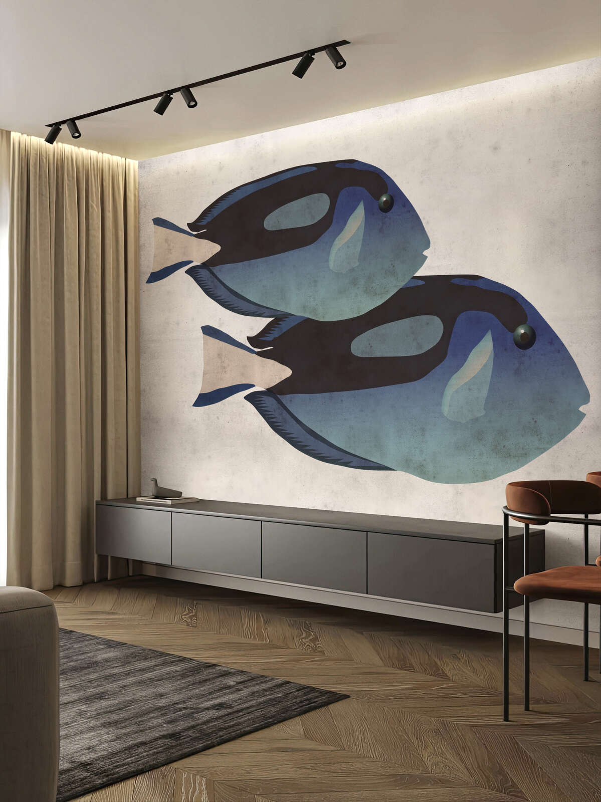 wandbild, meeresschaerfe, aquakunst, mutige leinwand, dekorationskunst