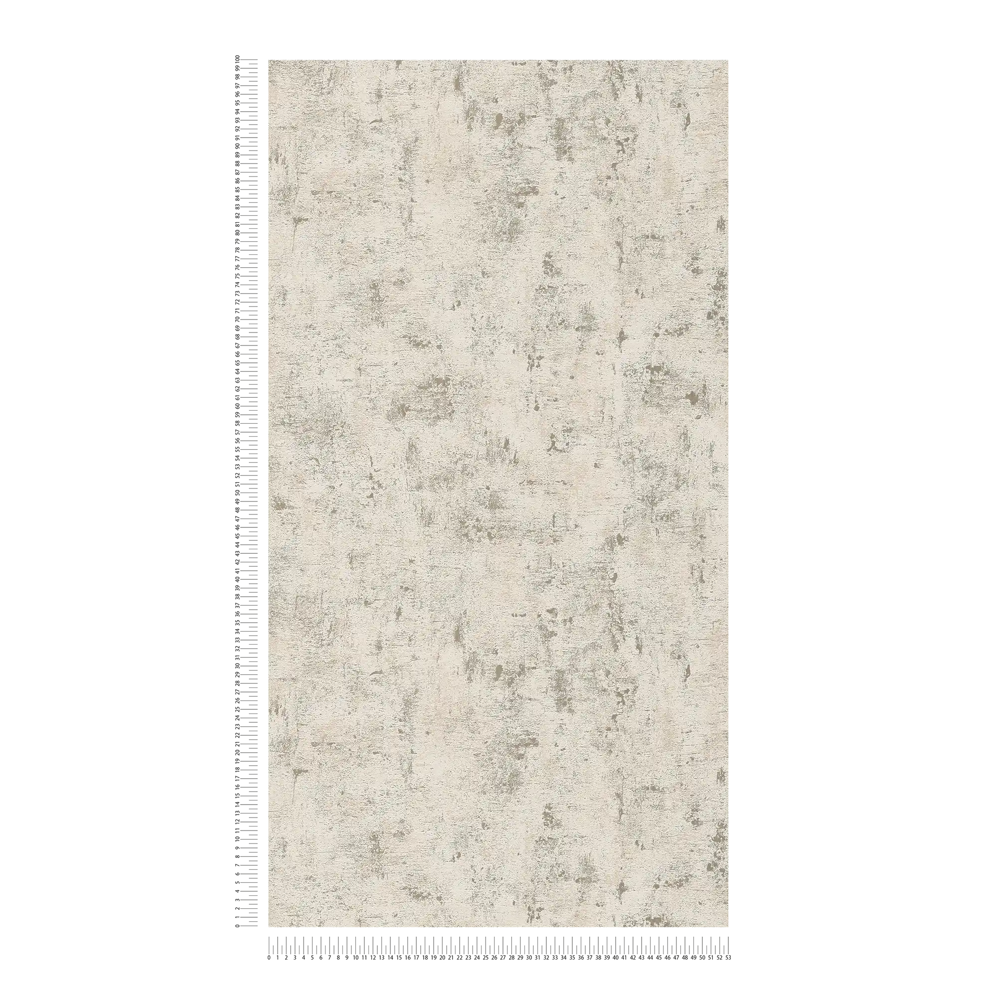             Abstrakte Bastmustertapete mit metallischen Effekten– Weiß, Gold, Beige
        