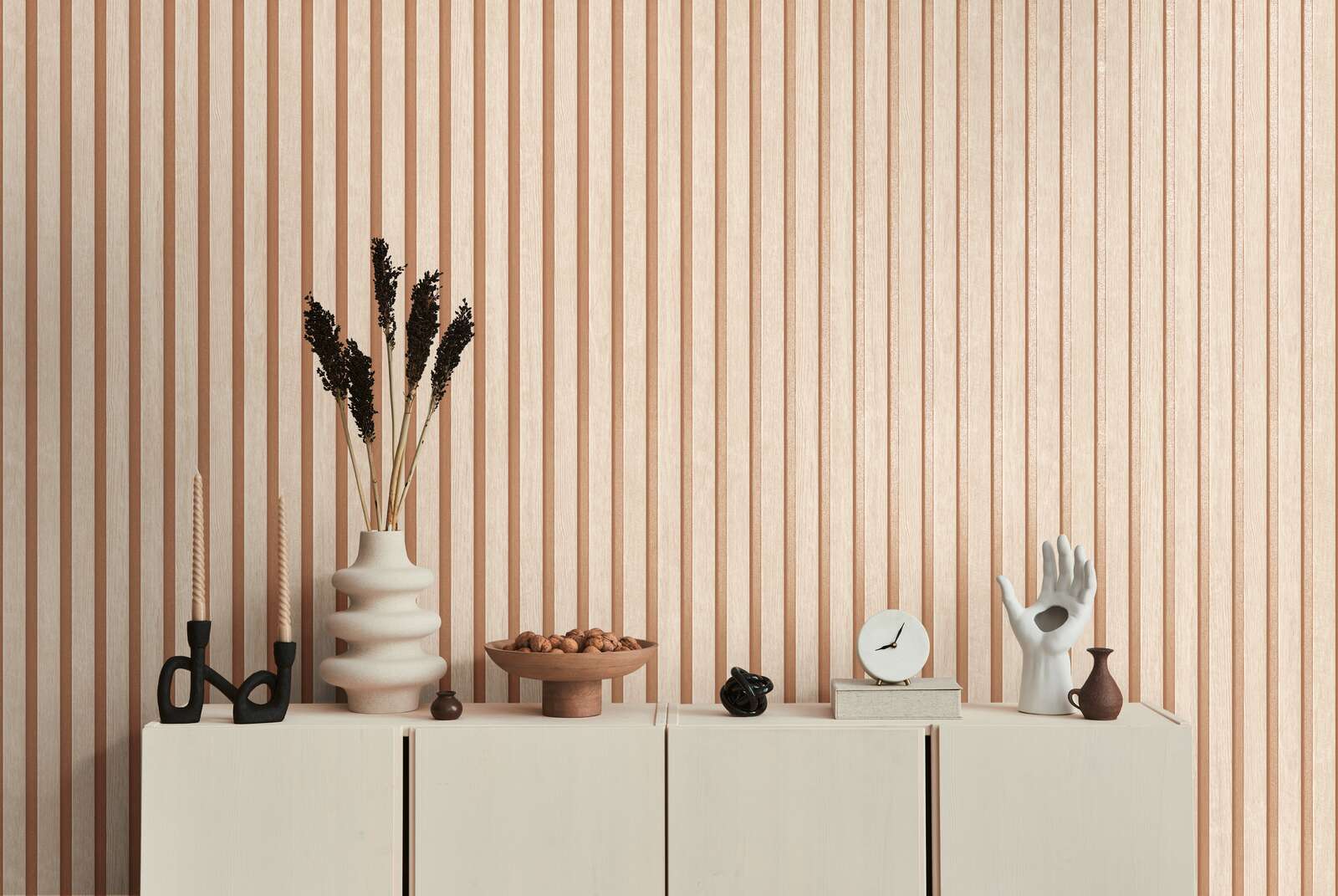 Drinnen, Innenarchitektur, Paneele aus Holz