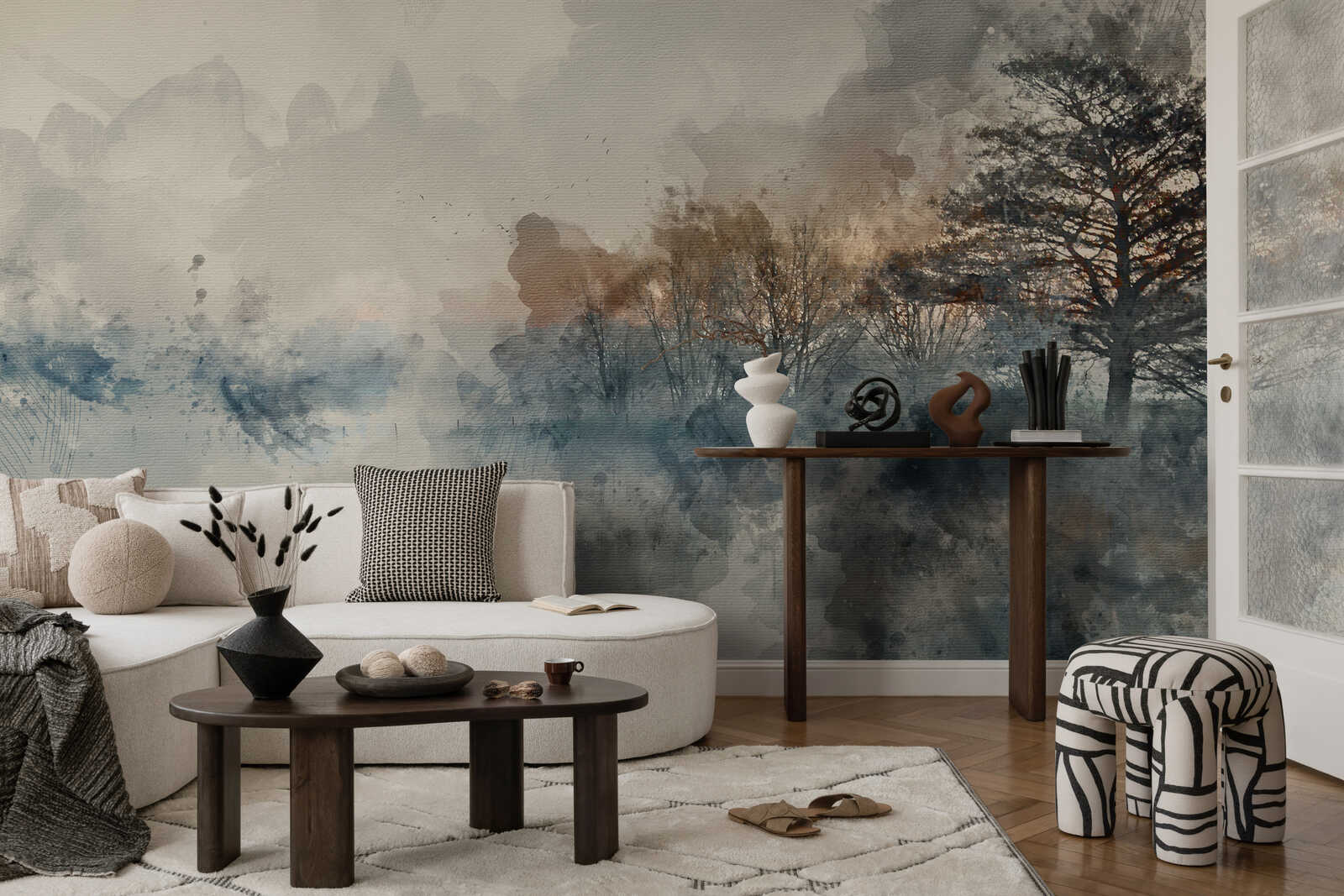 Wandbild, Wohnzimmer, Möbeldeko, Vase, Skulpturen