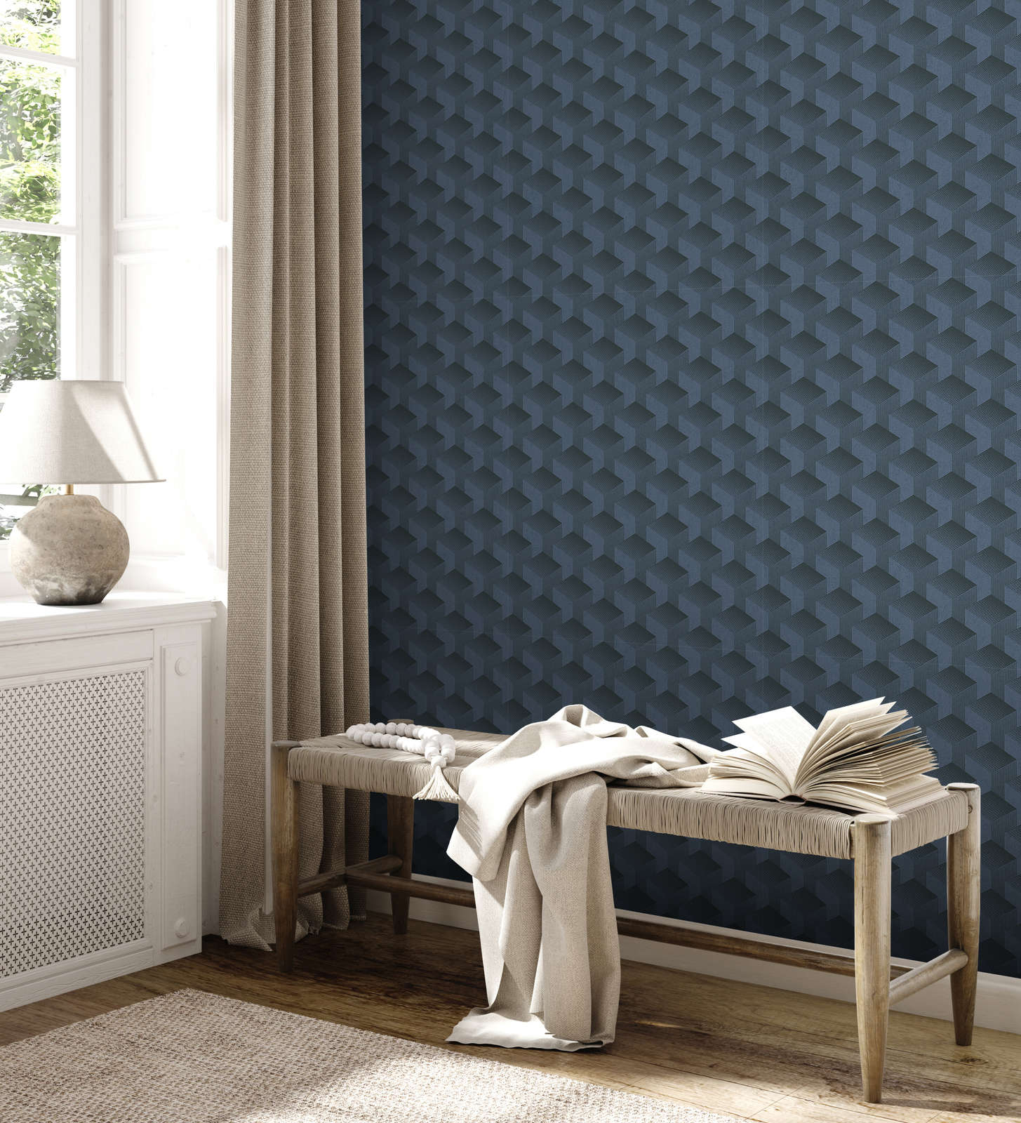 vliesbehang blauw gebloemd voor in de woonkamer slaapkamer behang vliesbehang blauw gebloemd voor in de woonkamer slaapkamer behang
