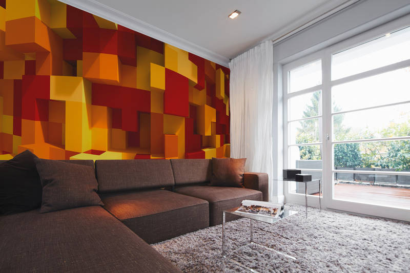 wohnzimmer, couch, grau, gemälde wand, teppich