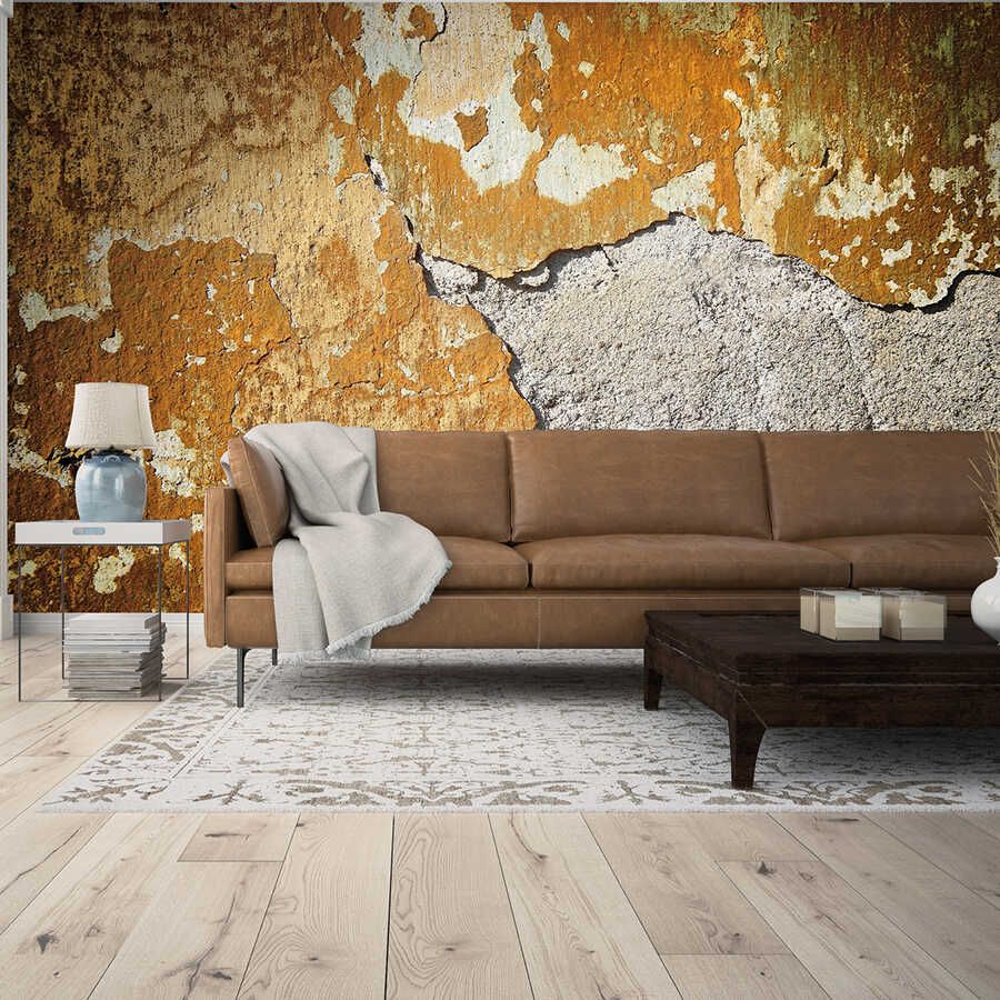 wandwand, strukturwand, brauner-sofa, wohnzimmer, couchtisch