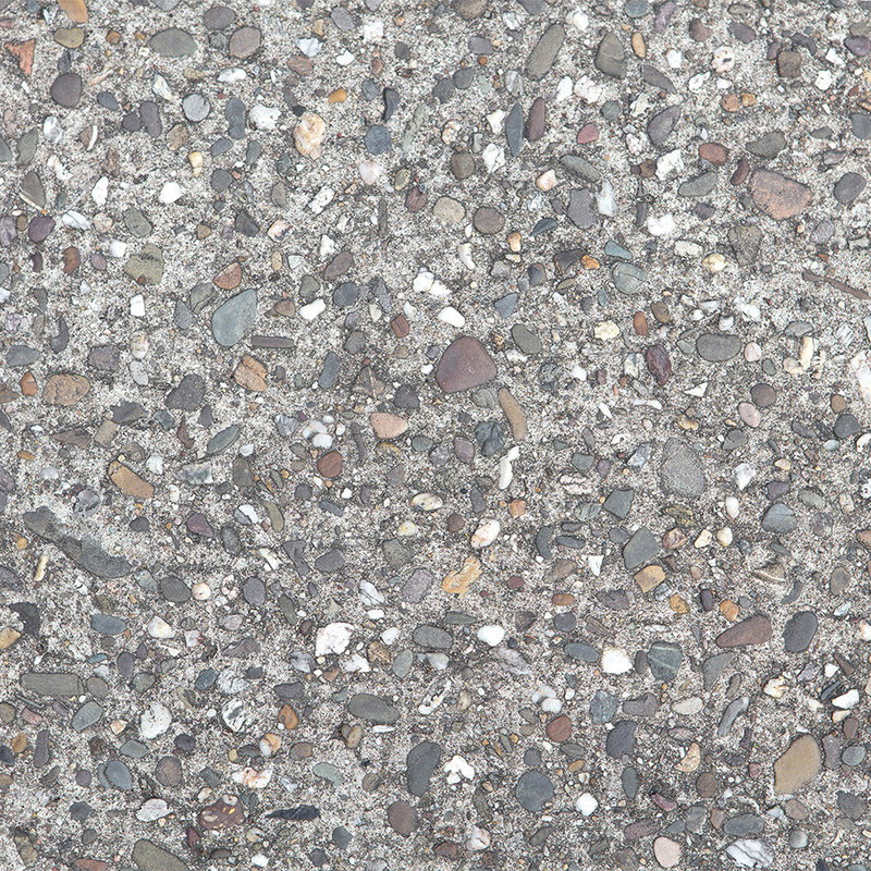 Kies, Kieselsteine, Betonoberfläche, Steinchen, gemischte Steine