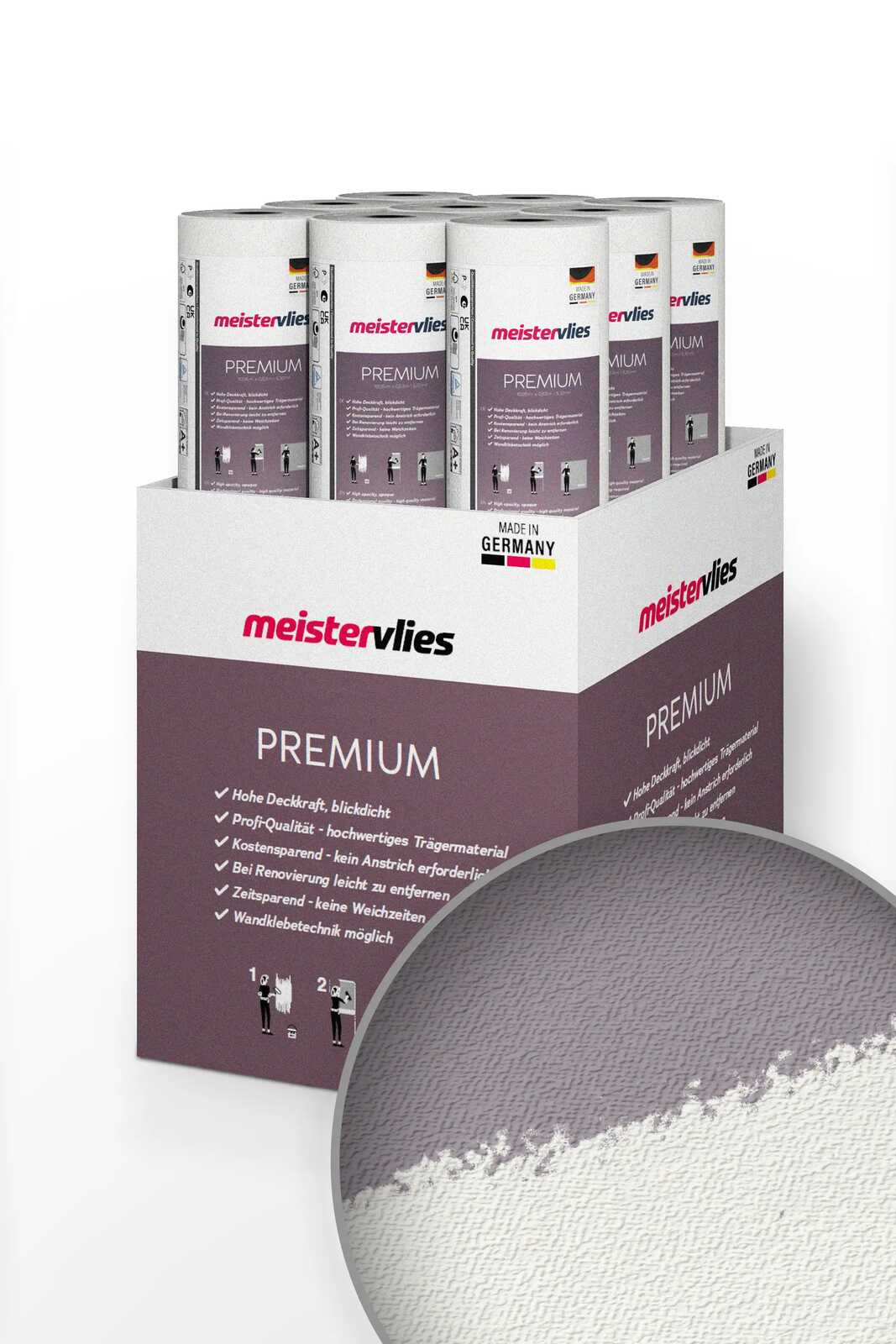 papierrollen, Küchenrolle, Premium, grau-weiß, Meistervlies