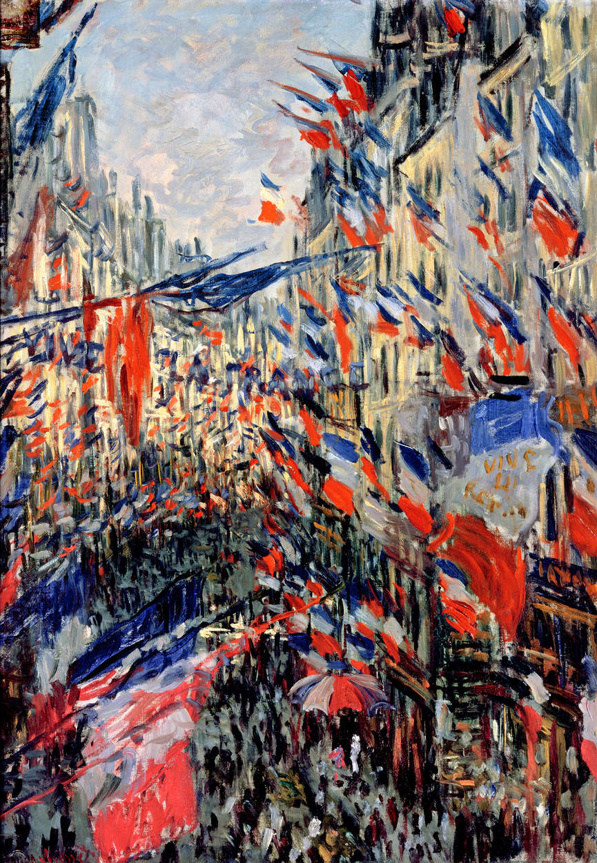             Fototapete "Die Rue Saint-Denis, Feierlichkeiten zum 30. Juni" von Claude Monet
        