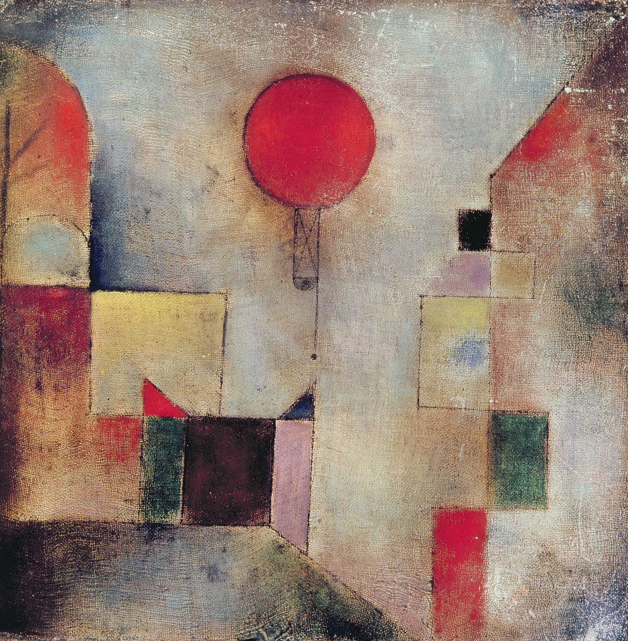             Fototapete 'Roter Ballon' von Paul Klee
        
