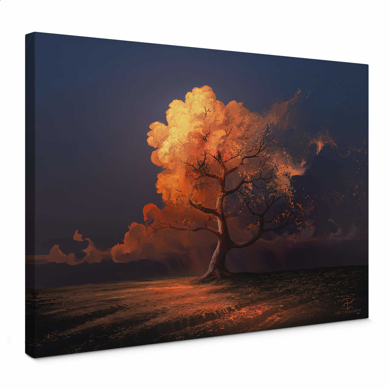         Tableau d'art sur toile 'Automne tardif' de aerroscape - 0,70 m x 0,50 m
    