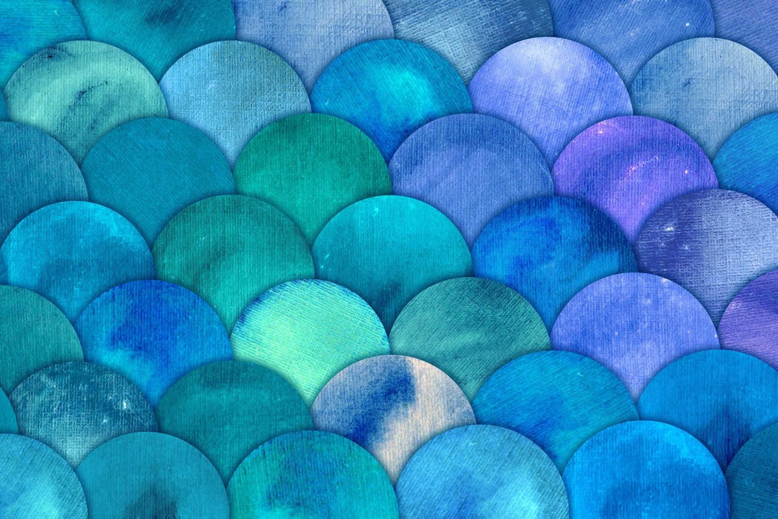             Leinwand mit Fischschuppen Muster – 90 cm x 60 cm
        