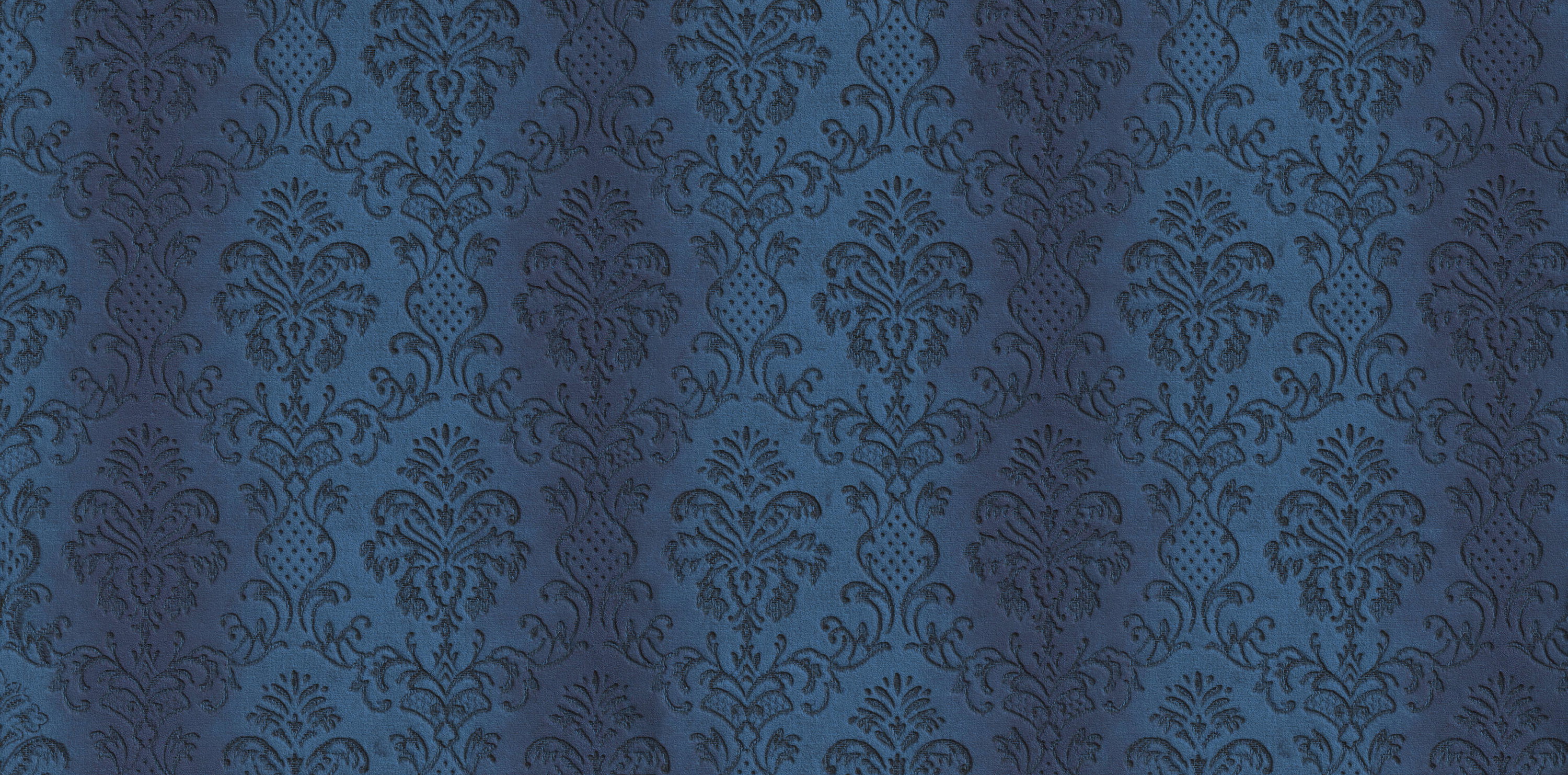 pattern, damask, blau, Stoff, Textil