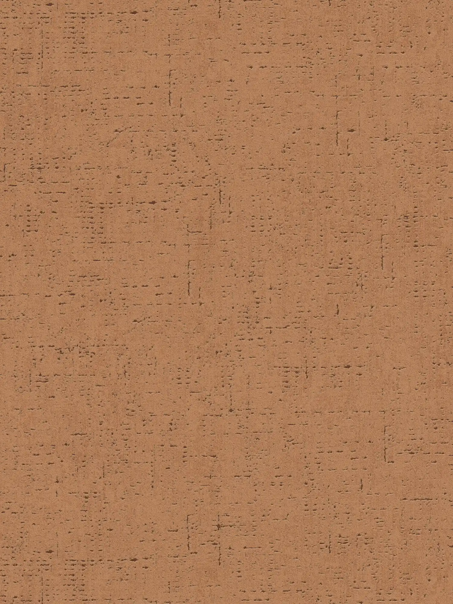         Papier peint uni avec motif liège & motifs structurés - marron, orange
    