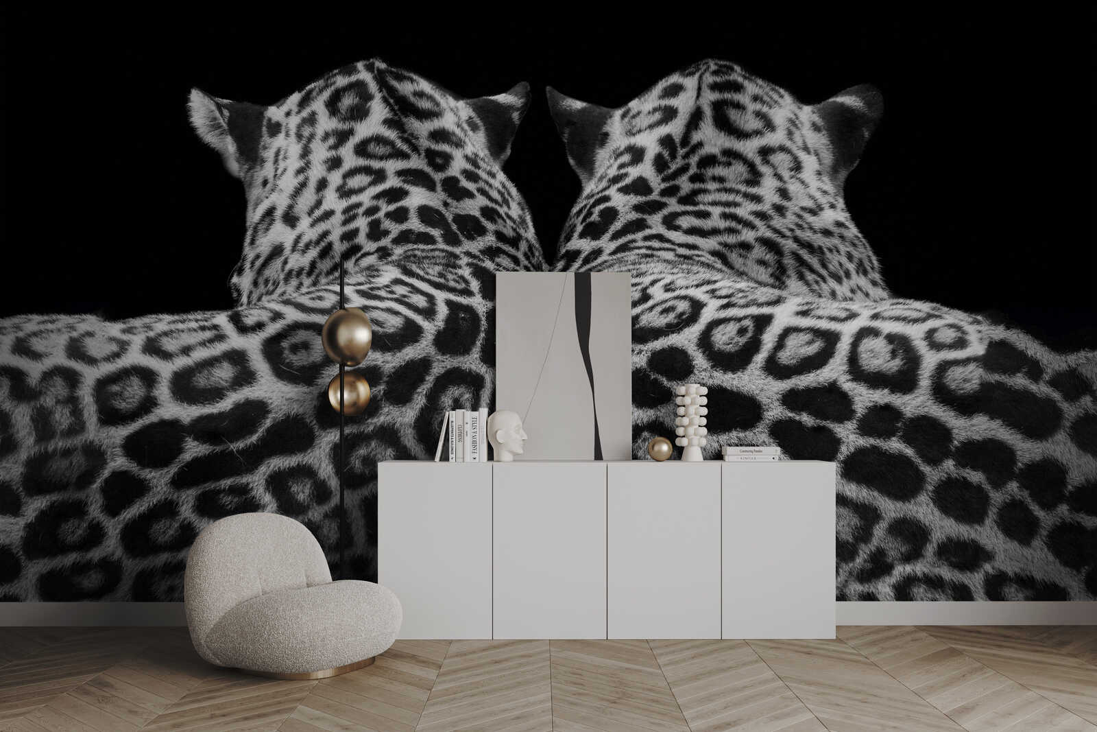 Leopard-Print, Wall mural, Bedroom decor, Schrank, Manteldekoration