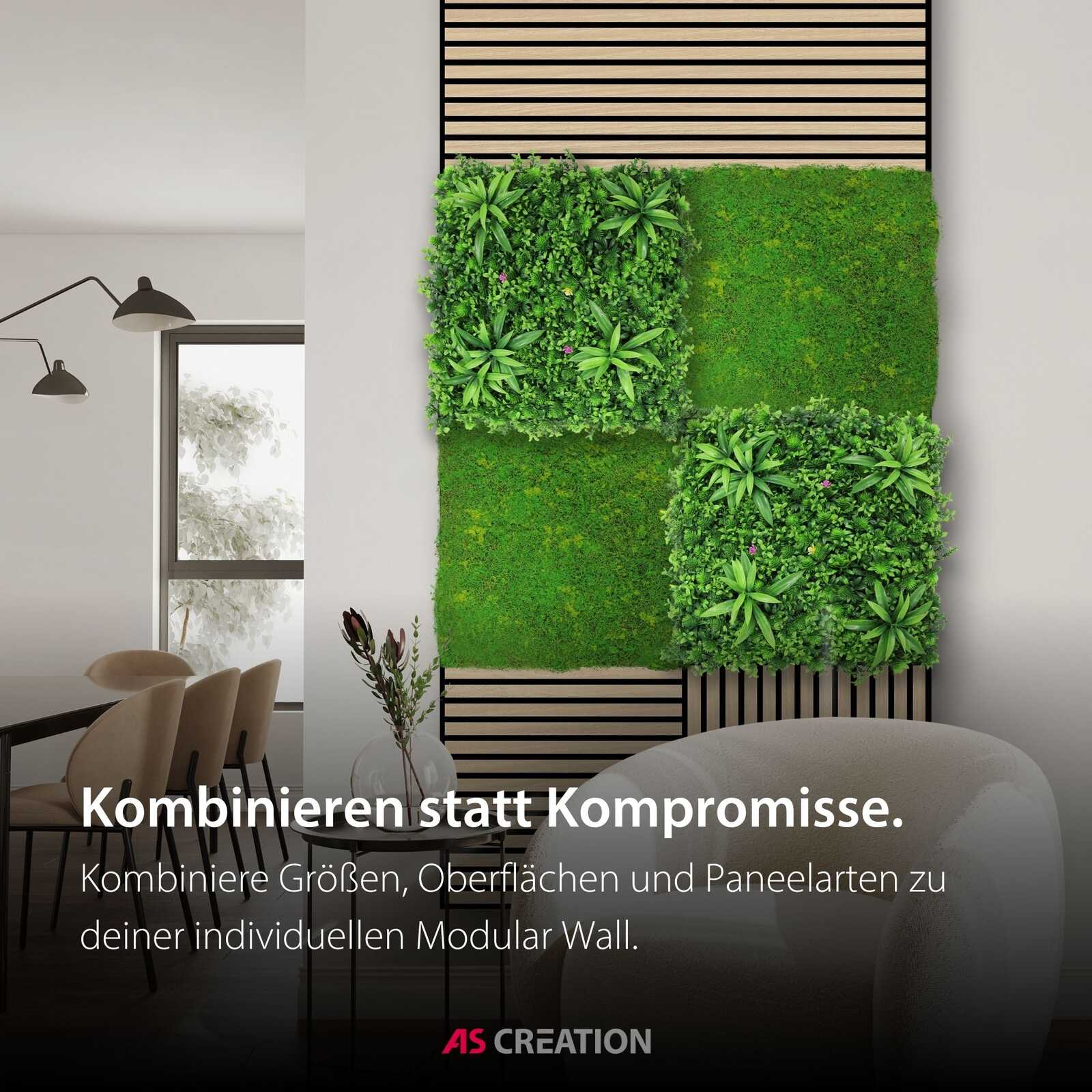 wandbild, pflanzenwand, modulwand, grünpflanze, zimmerdekoration