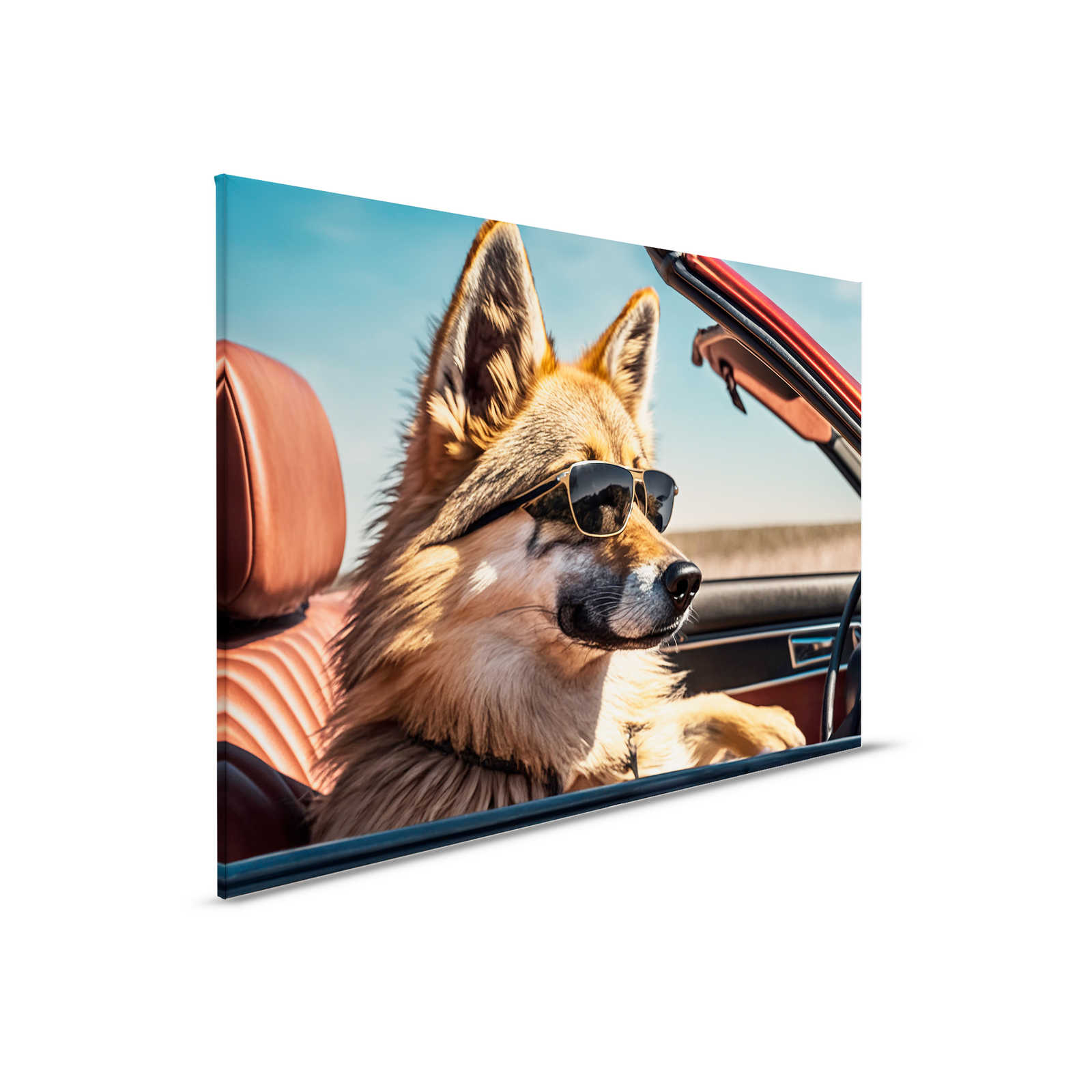         KI canvas picture »crusing wolf« - 90 cm x 60 cm
    