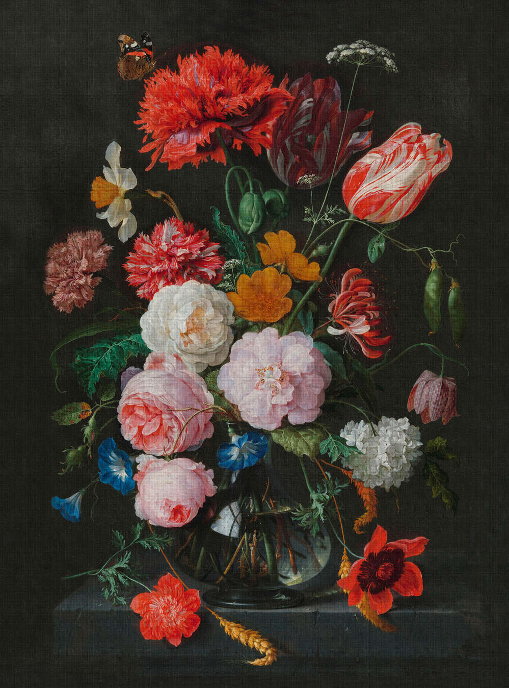 Kunst, Malerei, Pflanze, Blume, Rose
