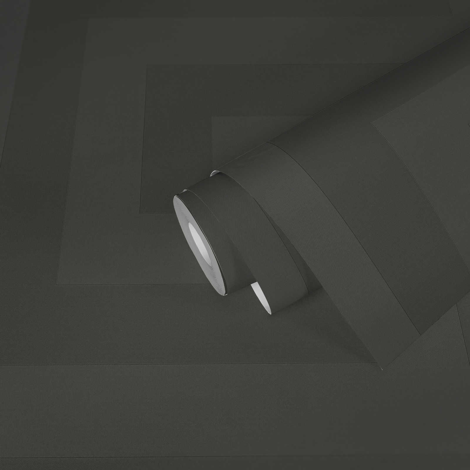             VERSACE Tapete Metallic Grau mit Mäander Design
        