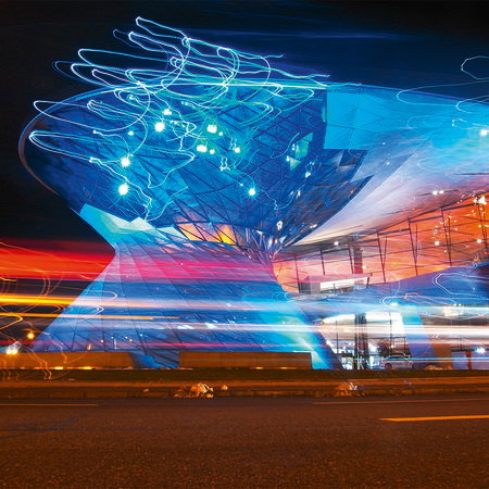 Licht, Nachtaufnahme, Gebäude, Glühbirnen, Schnelle Bewegungen