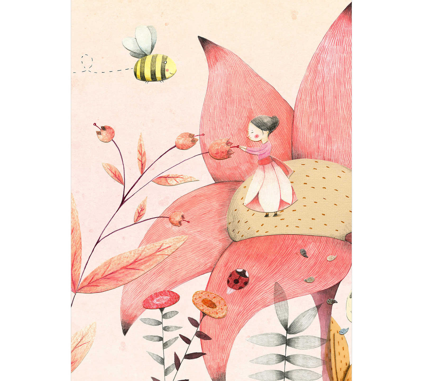         Poucette Papier peint panoramique design enfant, format vertical
    