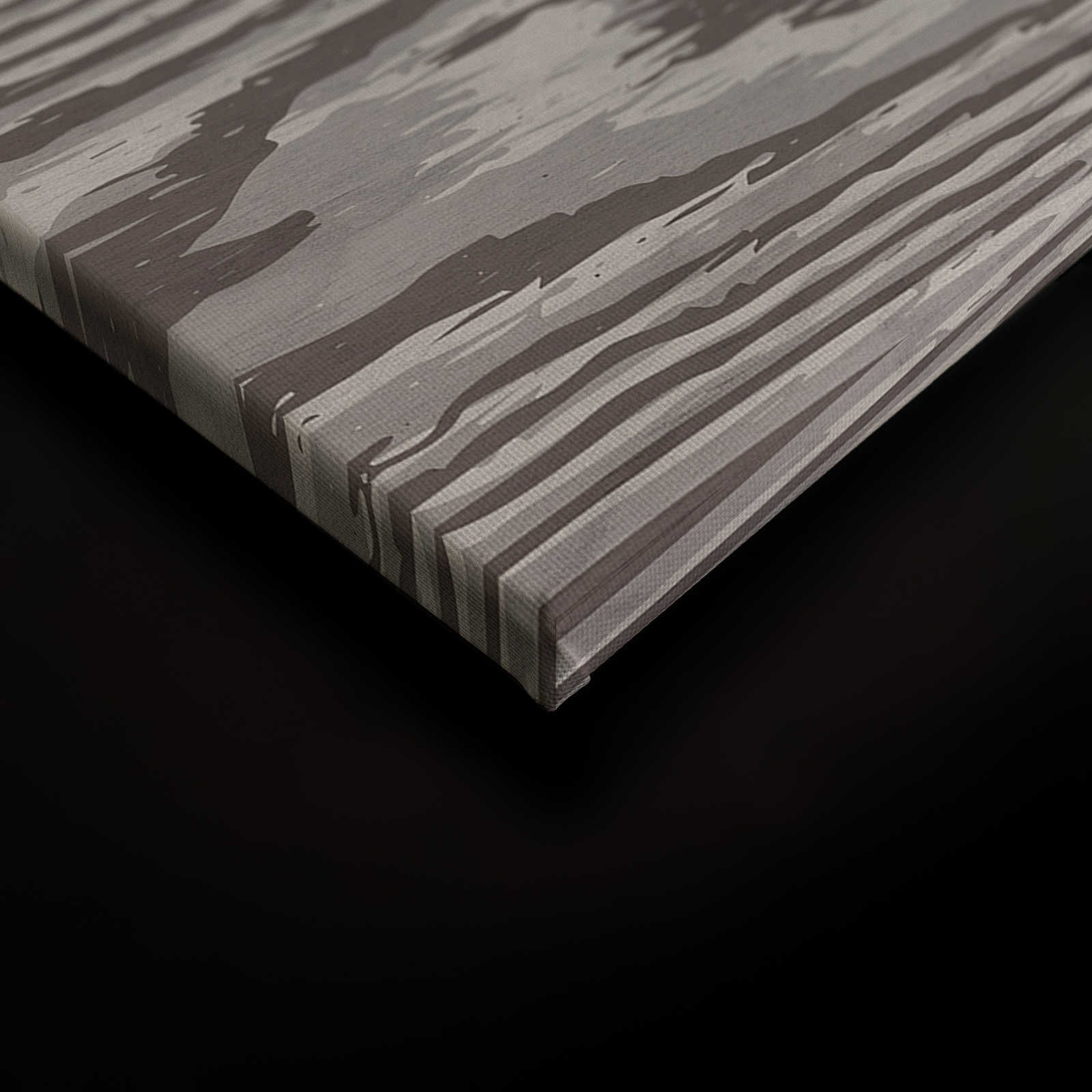             Bounty 4 - Holzoptik Leinwandbild Maserung XXL in Braun & Grau – 0,90 m x 0,60 m
        