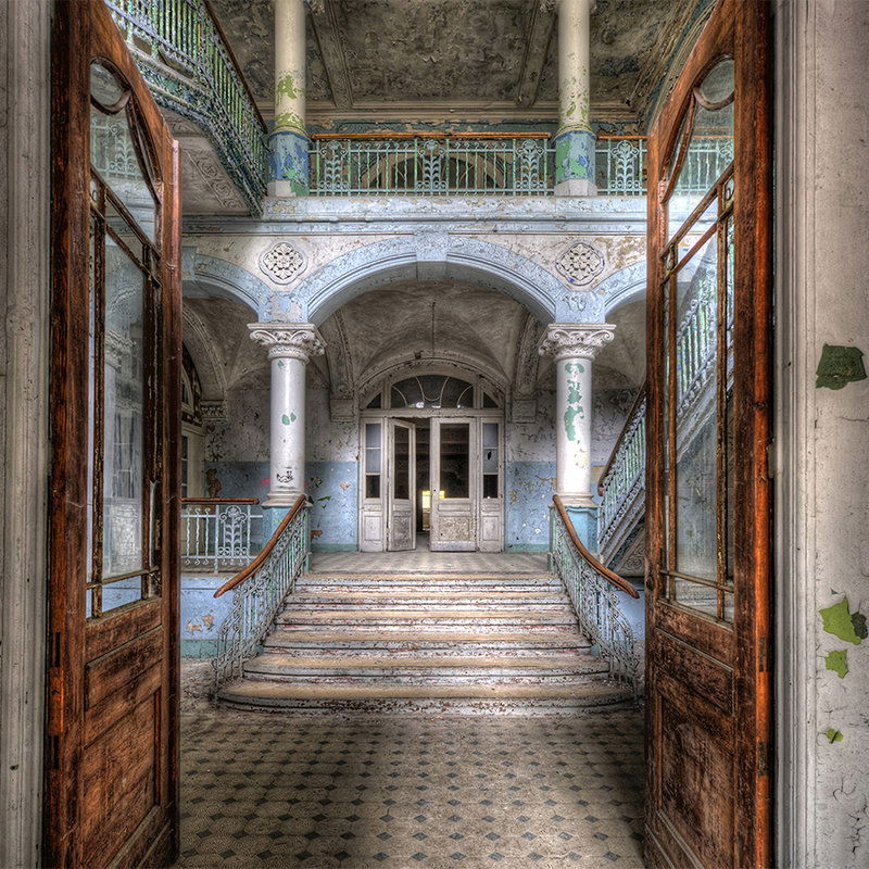             Fototapete alte Vintage Villa – Mattes Glattvlies
        