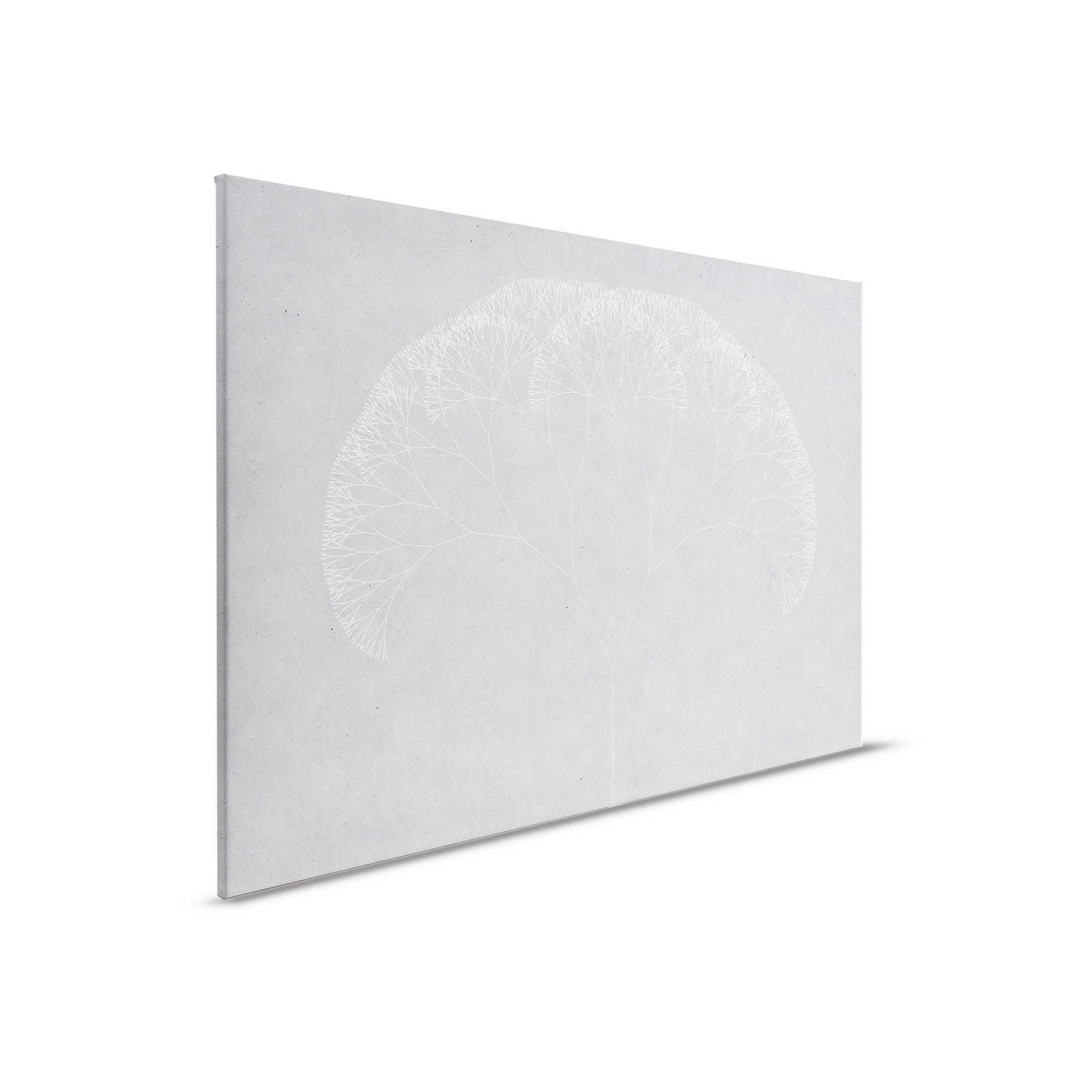         Canvas painting Dandelions Tree | grey, white - 0,90 m x 0,60 m
    