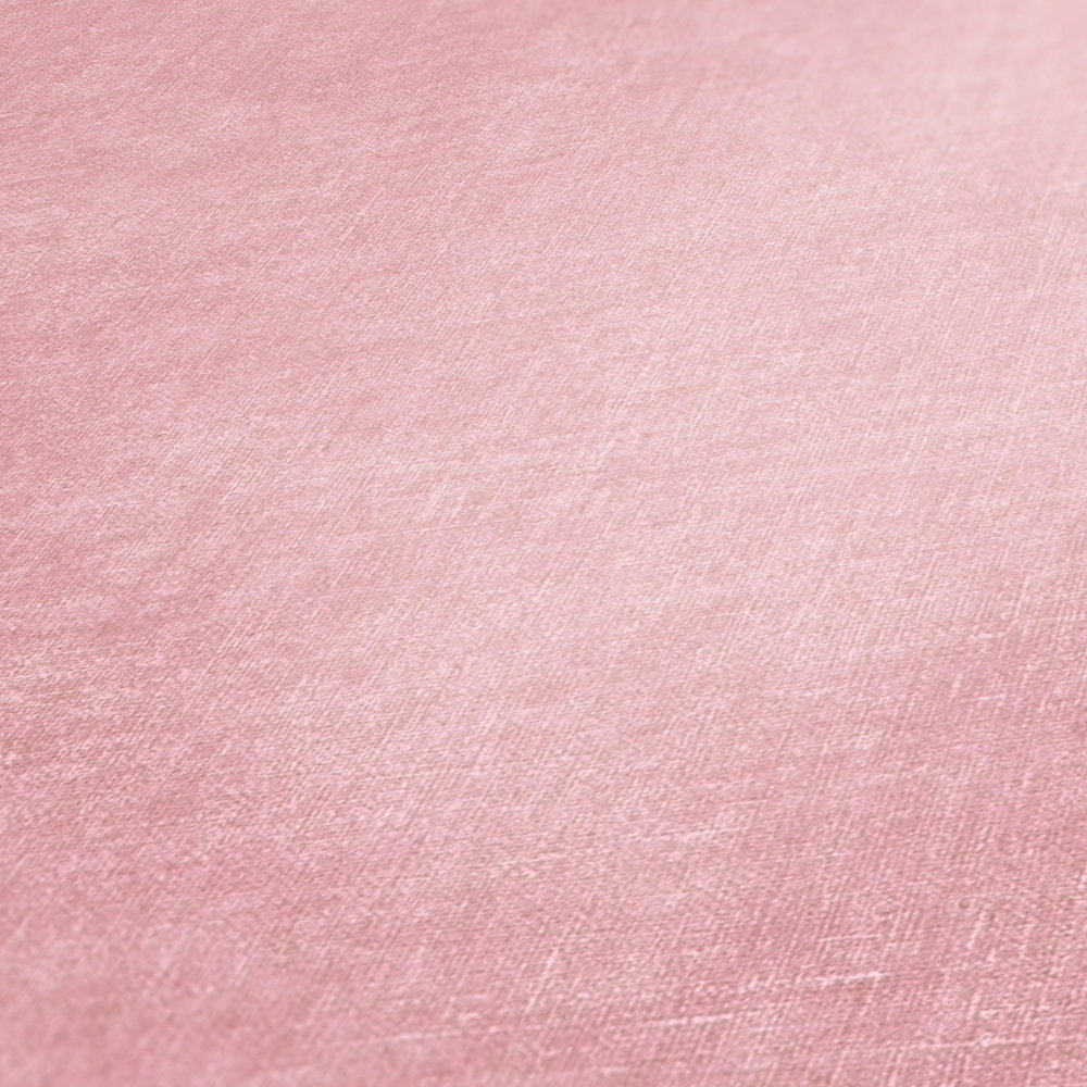             Rosa Tapete unifarben & matt mit Strukturmuster
        