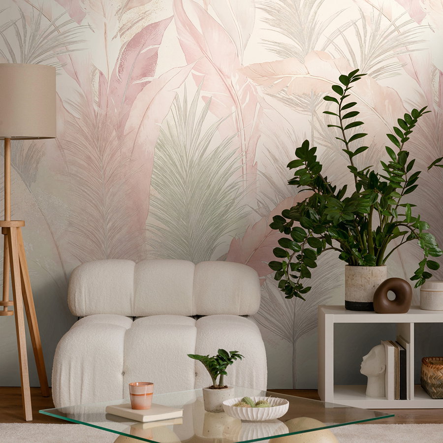 wohnzimmer, pflanze, tapete, sofa, beistelltisch