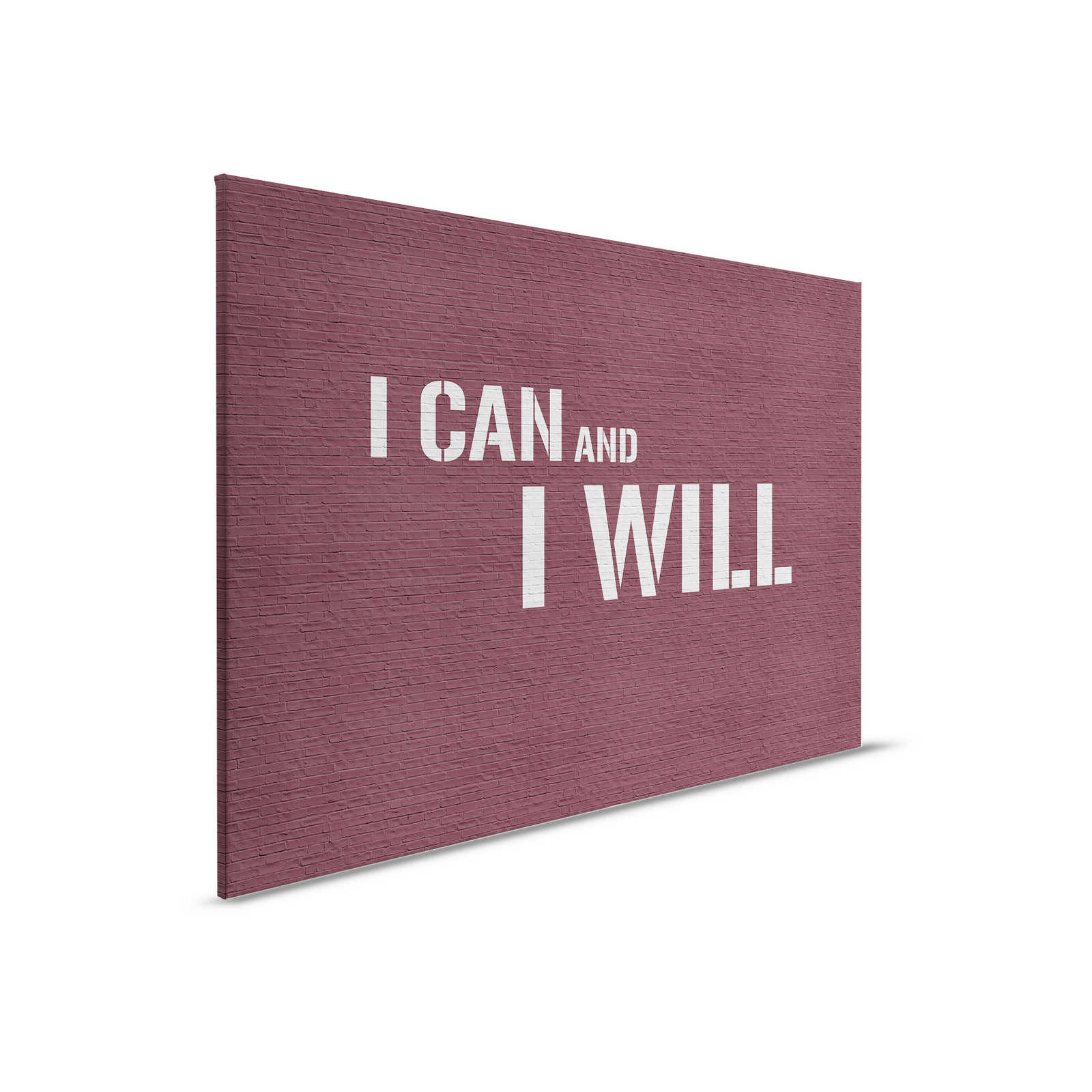         Message 3 - Toile Mur de briques rouges avec phrase de motivation - 0,90 m x 0,60 m
    