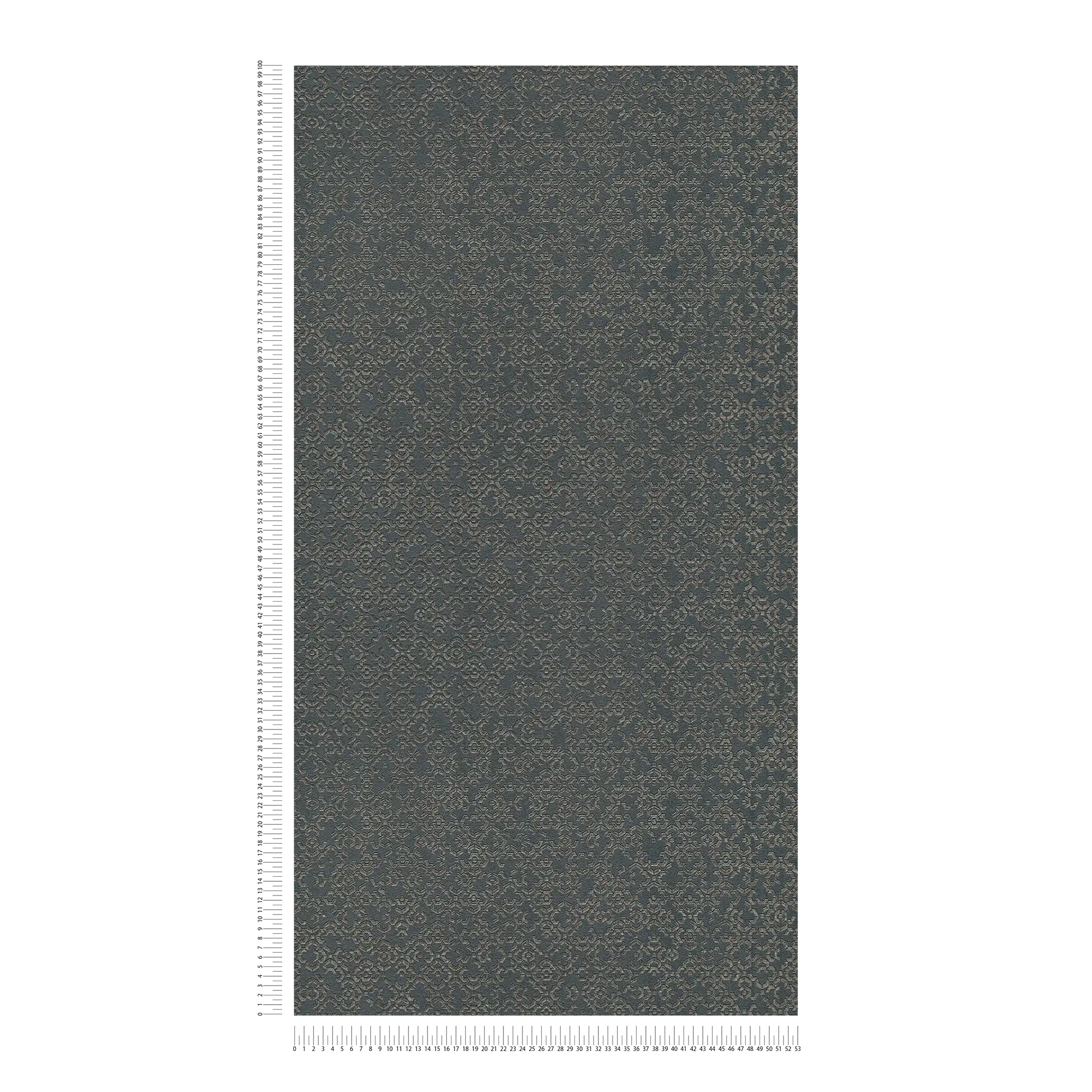 3D Vliestapete mit Metallic-Effekt – Grau, Metallic