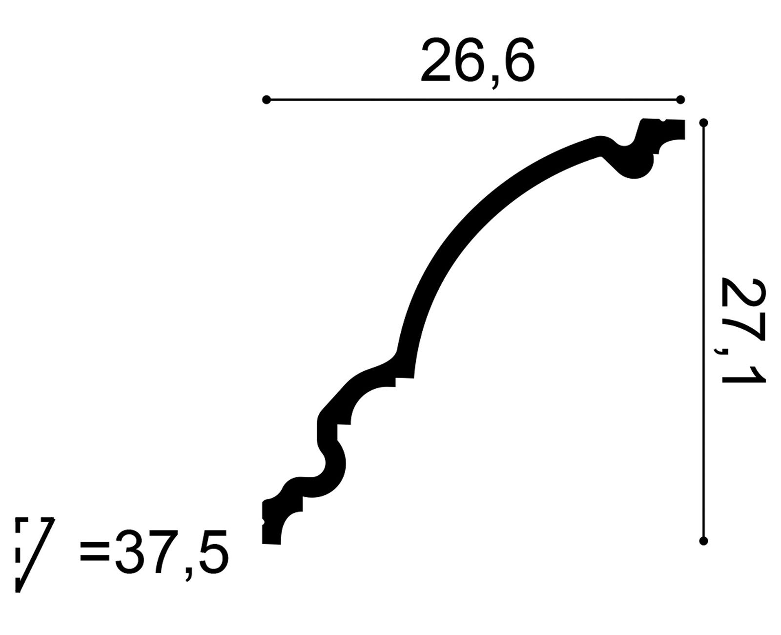             Klassische Stuckleiste Madrid – C336
        