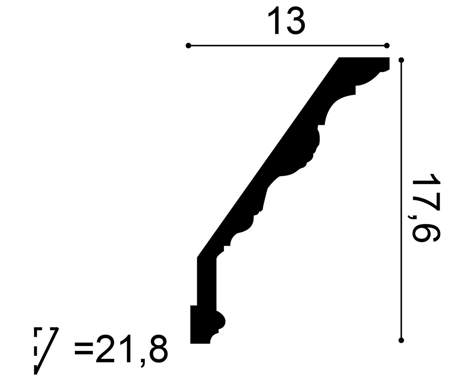             Dekorative Stuckleiste Amsterdam – C219
        