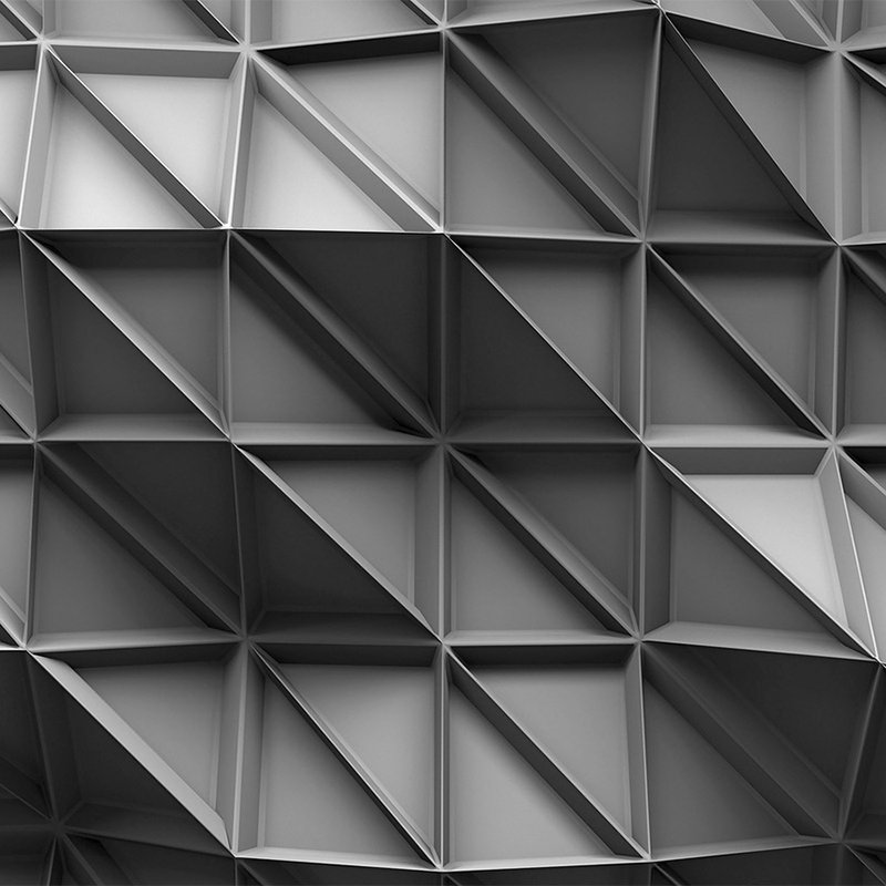 geometrische Muster, Wandverkleidung, Dreiecksformen, Schwarzweiß, Fassade