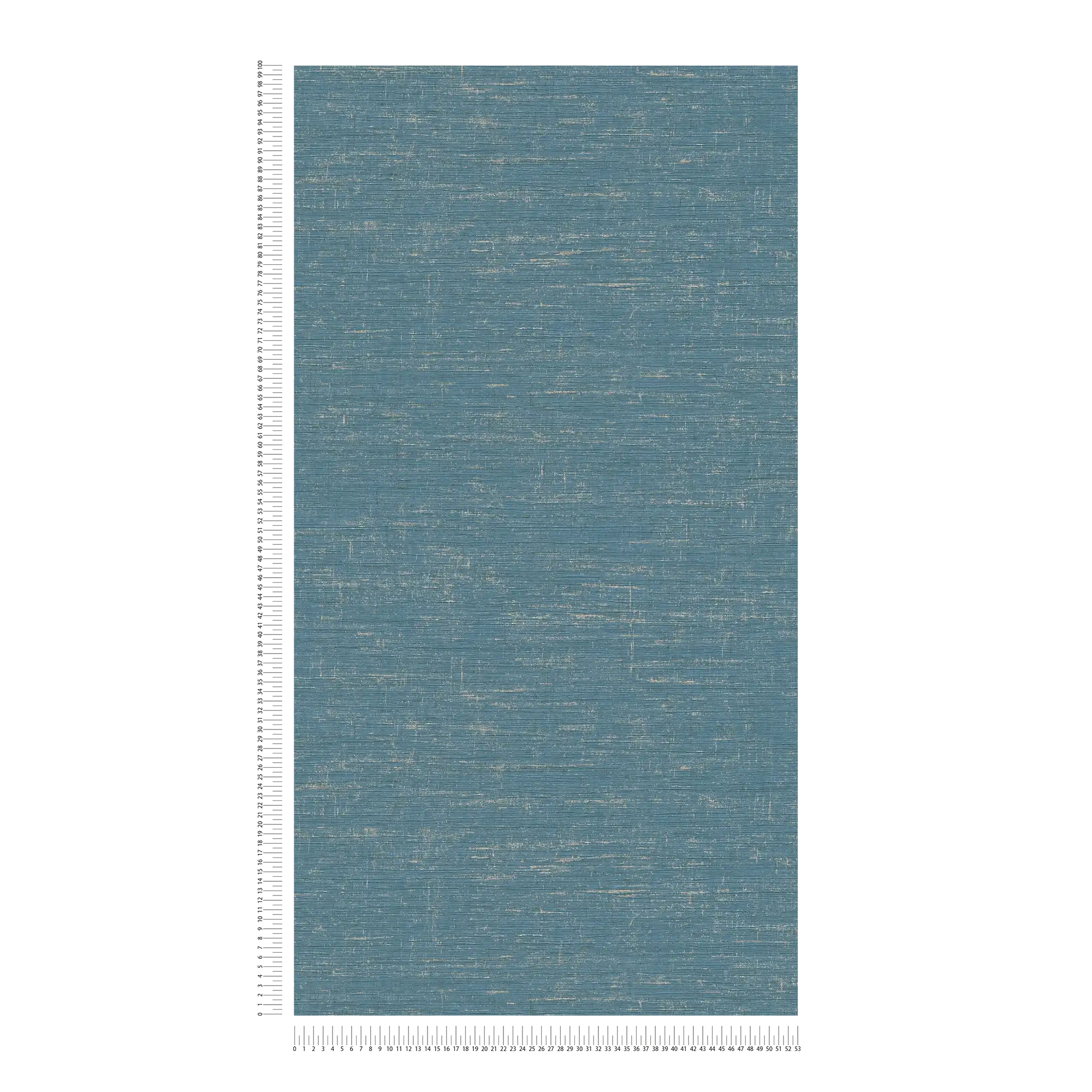             Petrolfarbene Tapete mit Gold-Akzenten meliert – Blau, Grün, Metallic
        