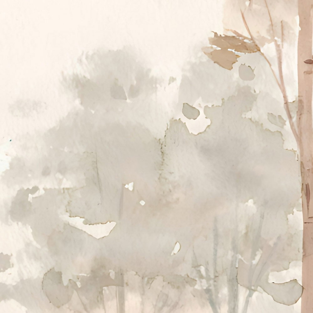 Mist Forest Photo Wallpaper • Delicate Rows of Trees • Online Shop | A.S.
