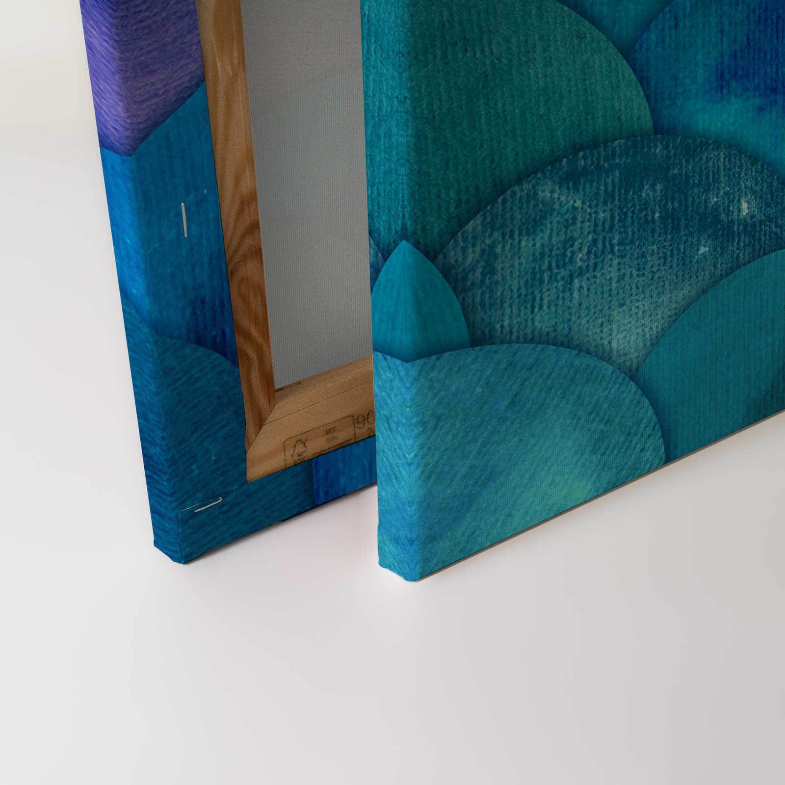             Leinwand mit Fischschuppen Muster – 90 cm x 60 cm
        