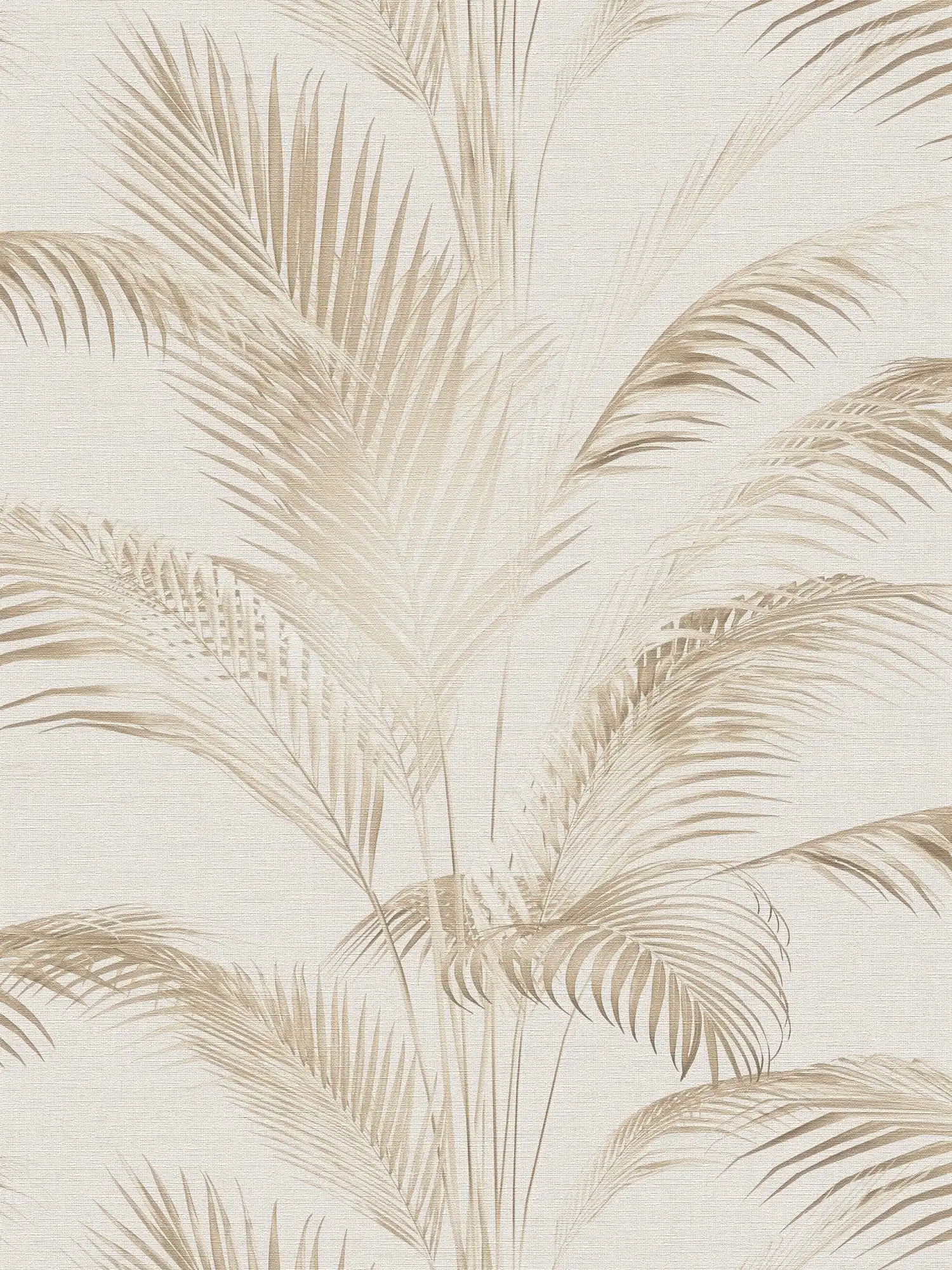 MICHALSKY Vliestapete mit Palmblättern in sanften Farben – Creme, Beige, Braun