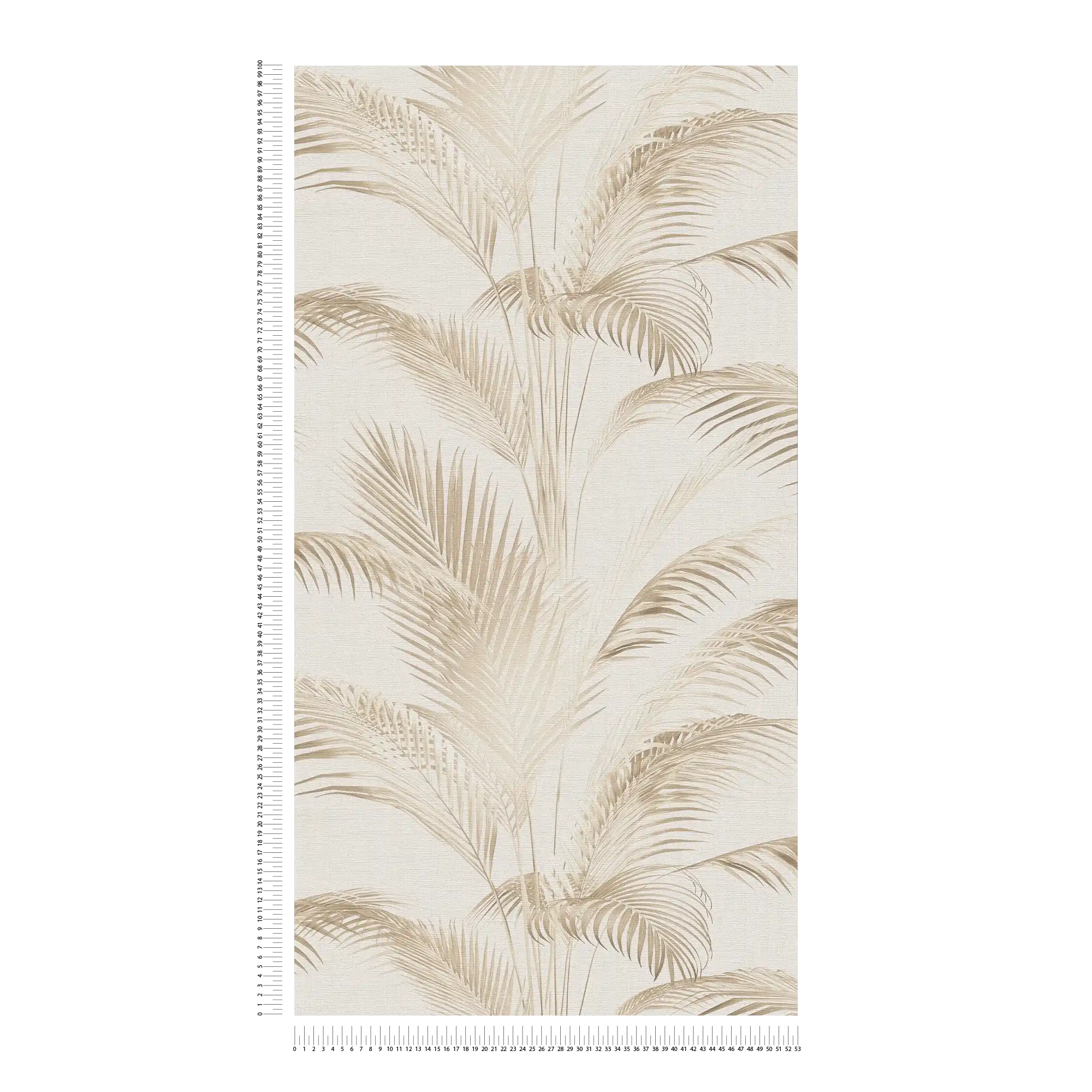 MICHALSKY Vliestapete mit Palmblättern in sanften Farben – Creme, Beige, Braun